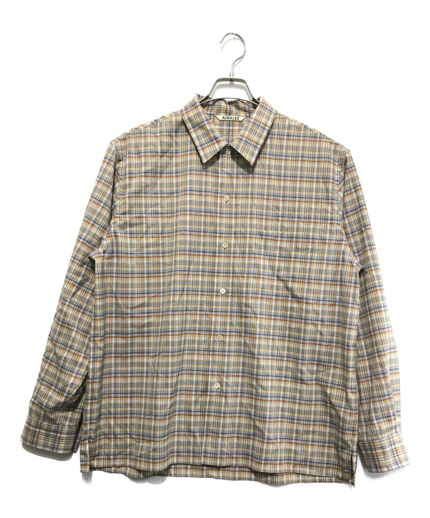 AURALEE チェック柄 長袖シャツ AURALEE チェック柄 長袖シャツ サイズ1