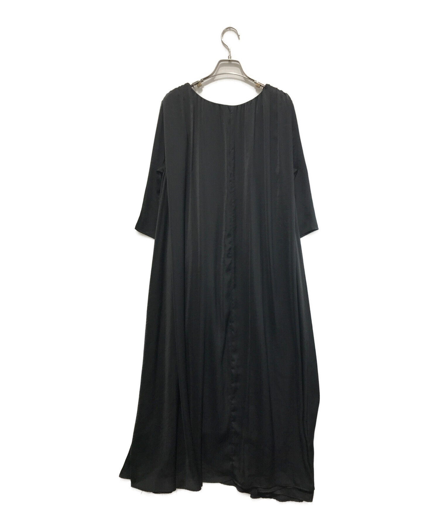 正規品】FRONT PLEATS 荒っぽ LONG DRESS AMERI