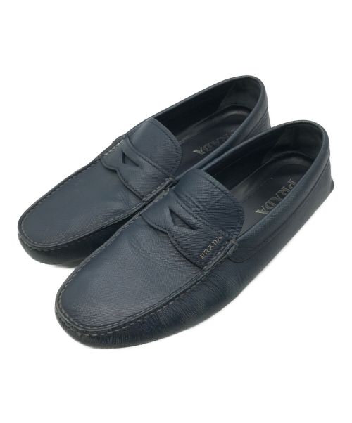 中古・古着通販】PRADA (プラダ) コインローファー ネイビー サイズ:8 