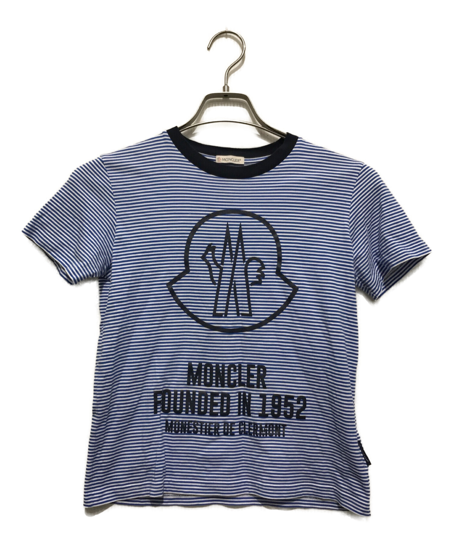 中古・古着通販】MONCLER (モンクレール) SS T-SHIRT ブルー サイズ  