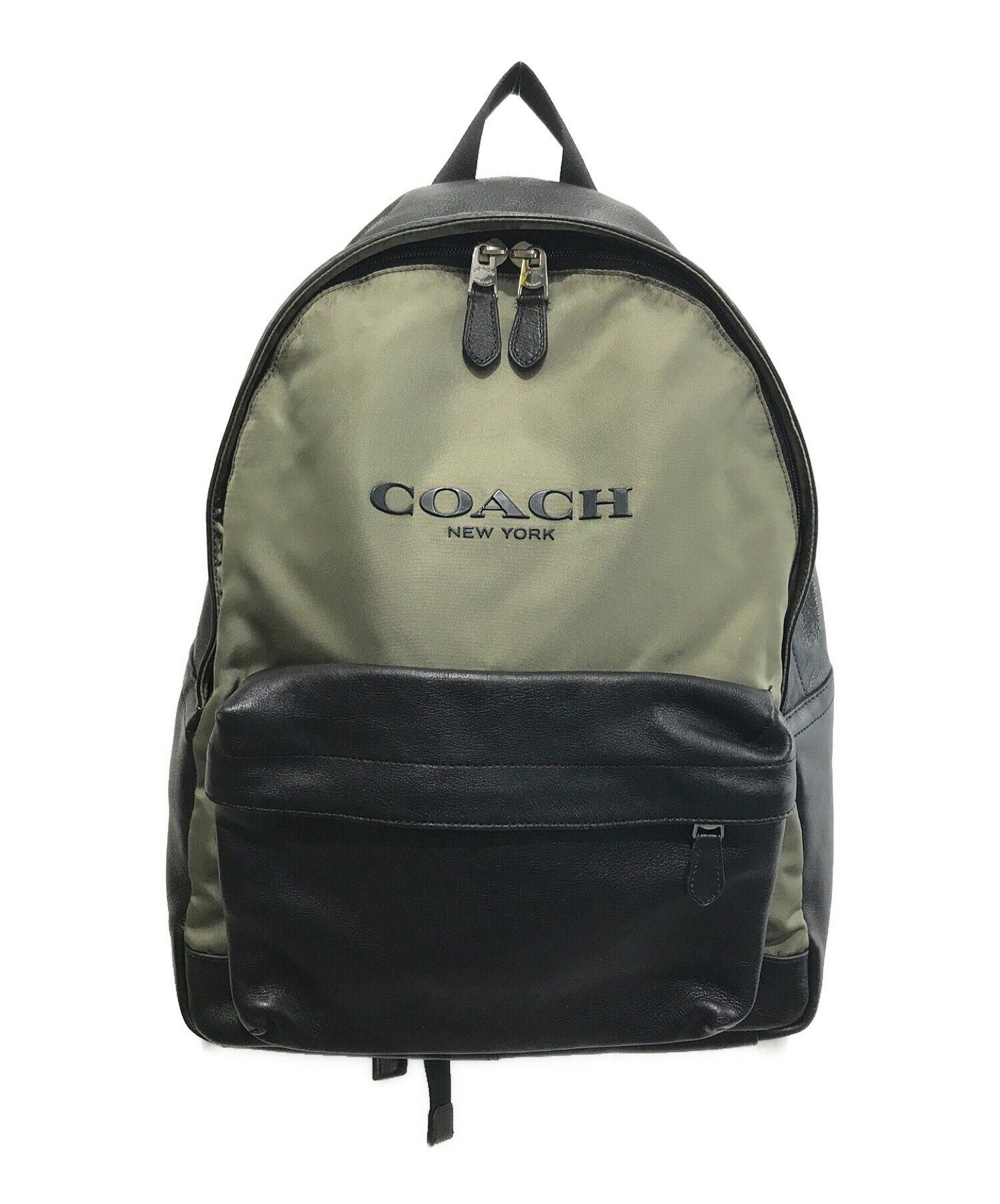 COACH コーチ リュック グリーン ブラック（中古・古着通販】COACH 