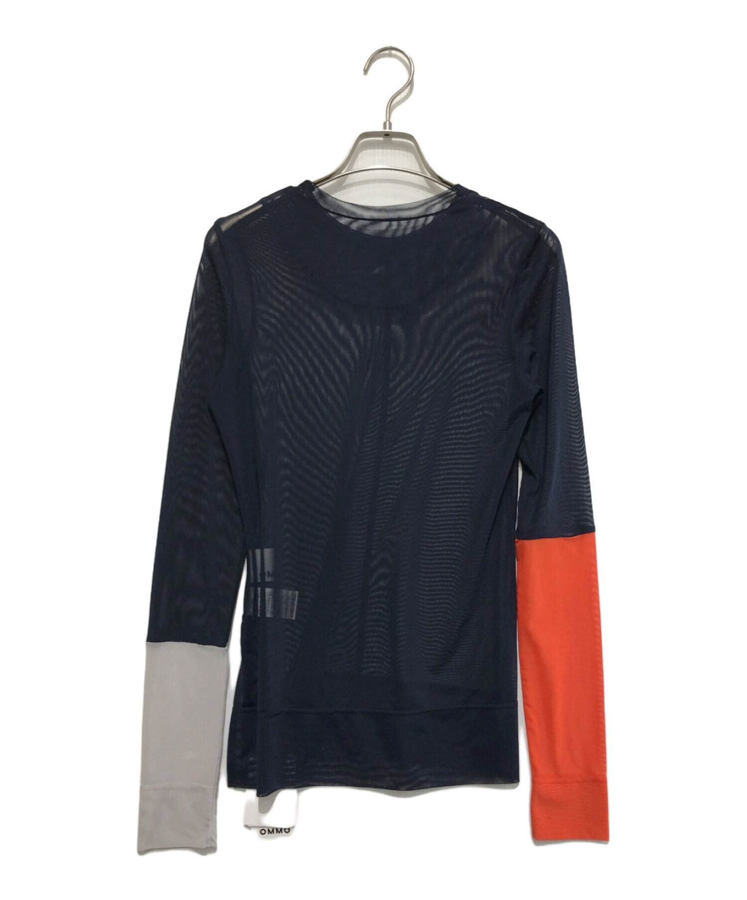 中古・古着通販】OMMO (オーエムエムオー) BLOCKING SHEER TOP 