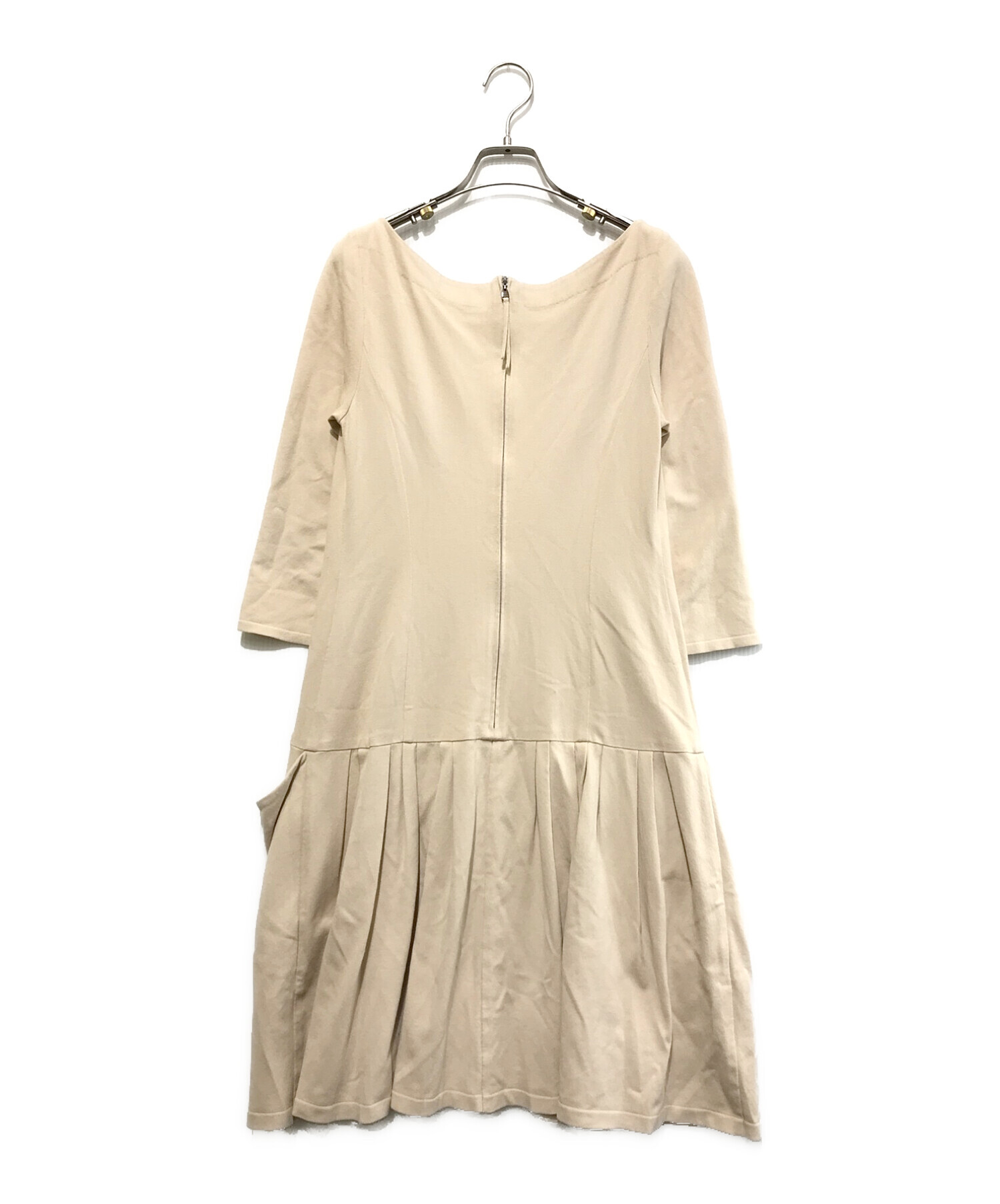 中古・古着通販】FOXEY (フォクシー) フレアワンピース ベージュ  