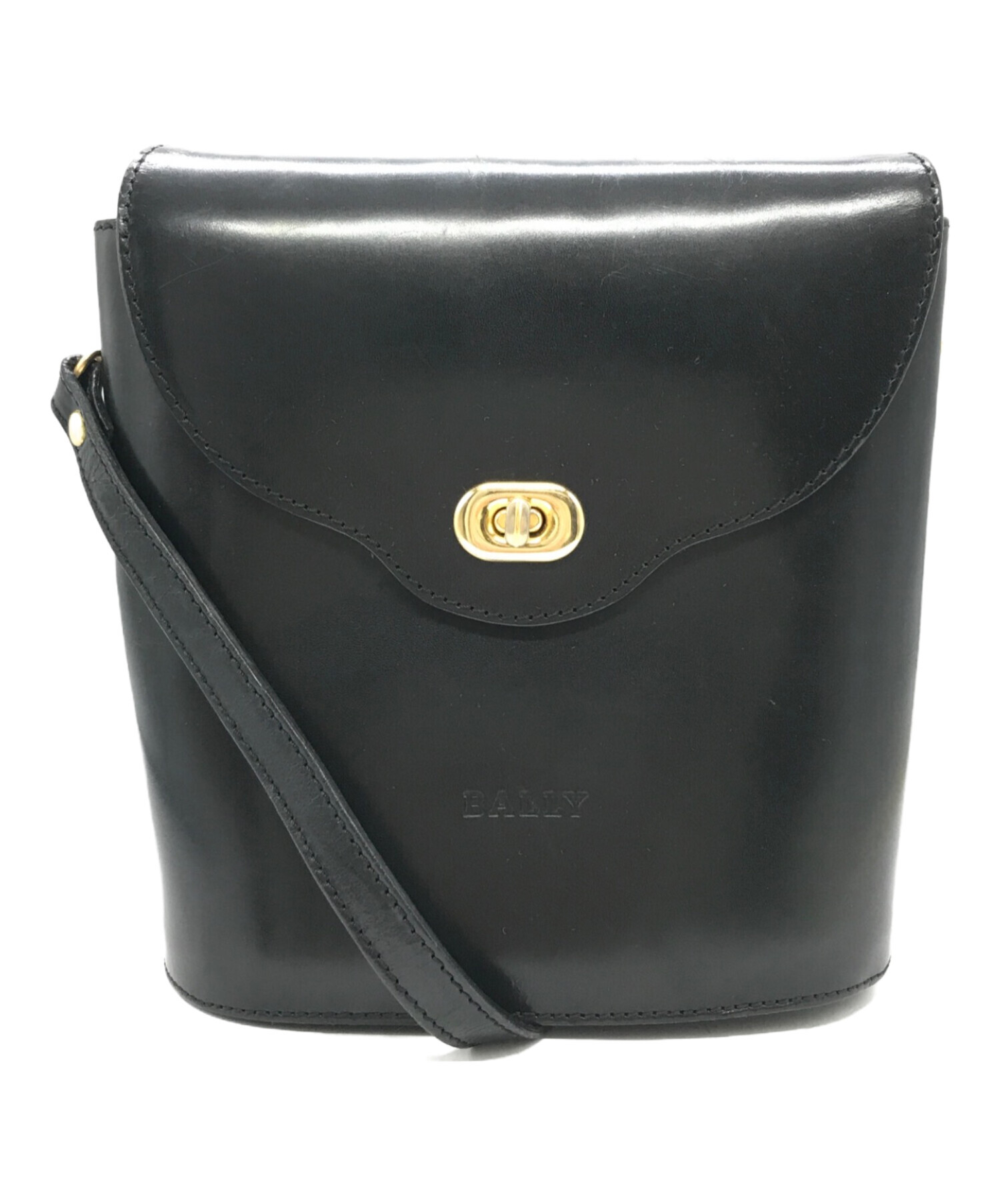 中古・古着通販】BALLY (バリー) ターンロックレザーショルダーバッグ 