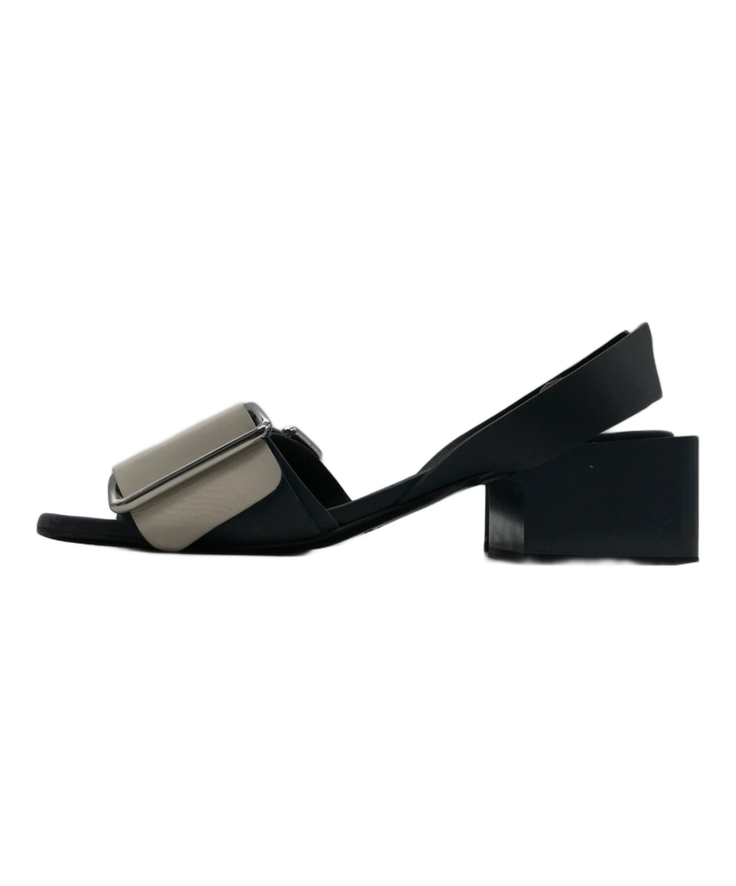 中古・古着通販】JIL SANDER (ジルサンダー) スクエアヒールサンダル 