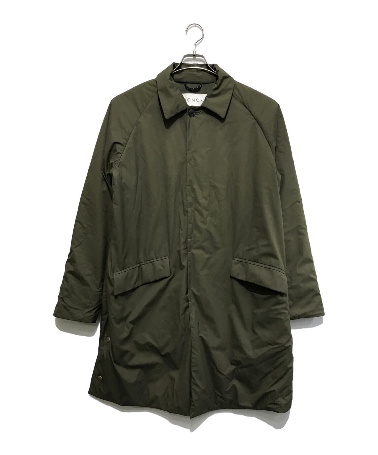 中古・古着通販】MONOBI (モノビ) 中綿ステンカラーコート オリーブ 