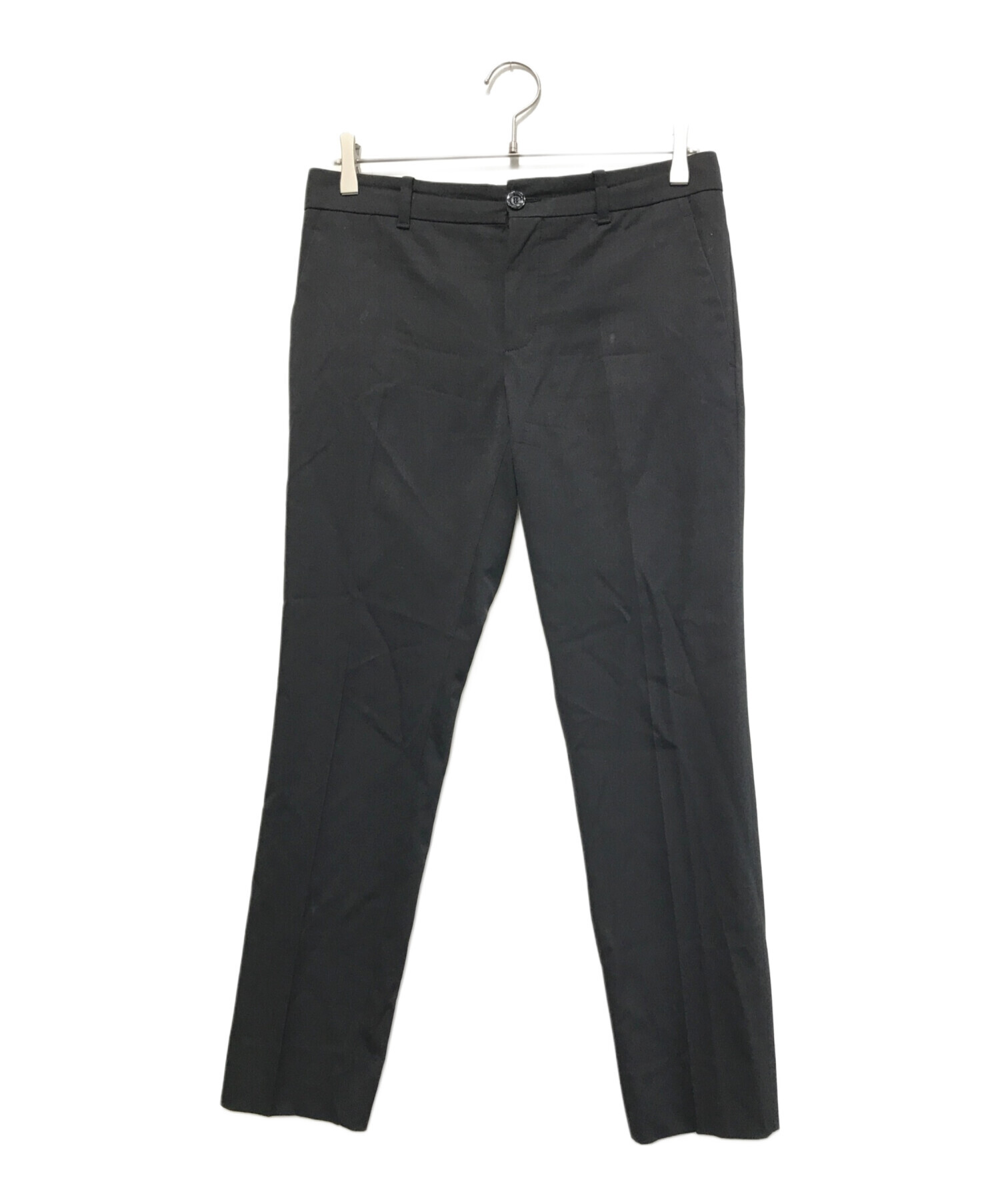 中古・古着通販】GUCCI (グッチ) センタープレスパンツ ブラック  