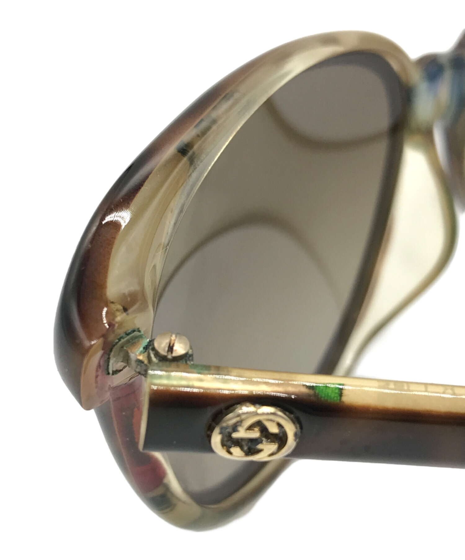 中古・古着通販】GUCCI (グッチ) サングラス ブラウン サイズ:57□15 