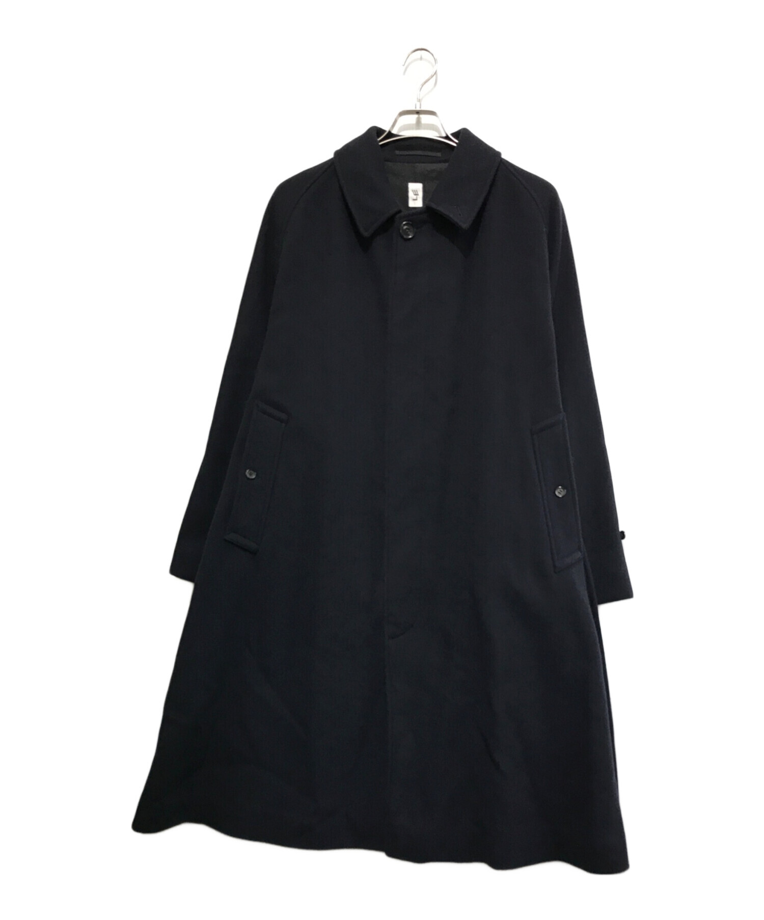 中古・古着通販】LE (エルイー) Wool Balcollar Coat ネイビー サイズ 
