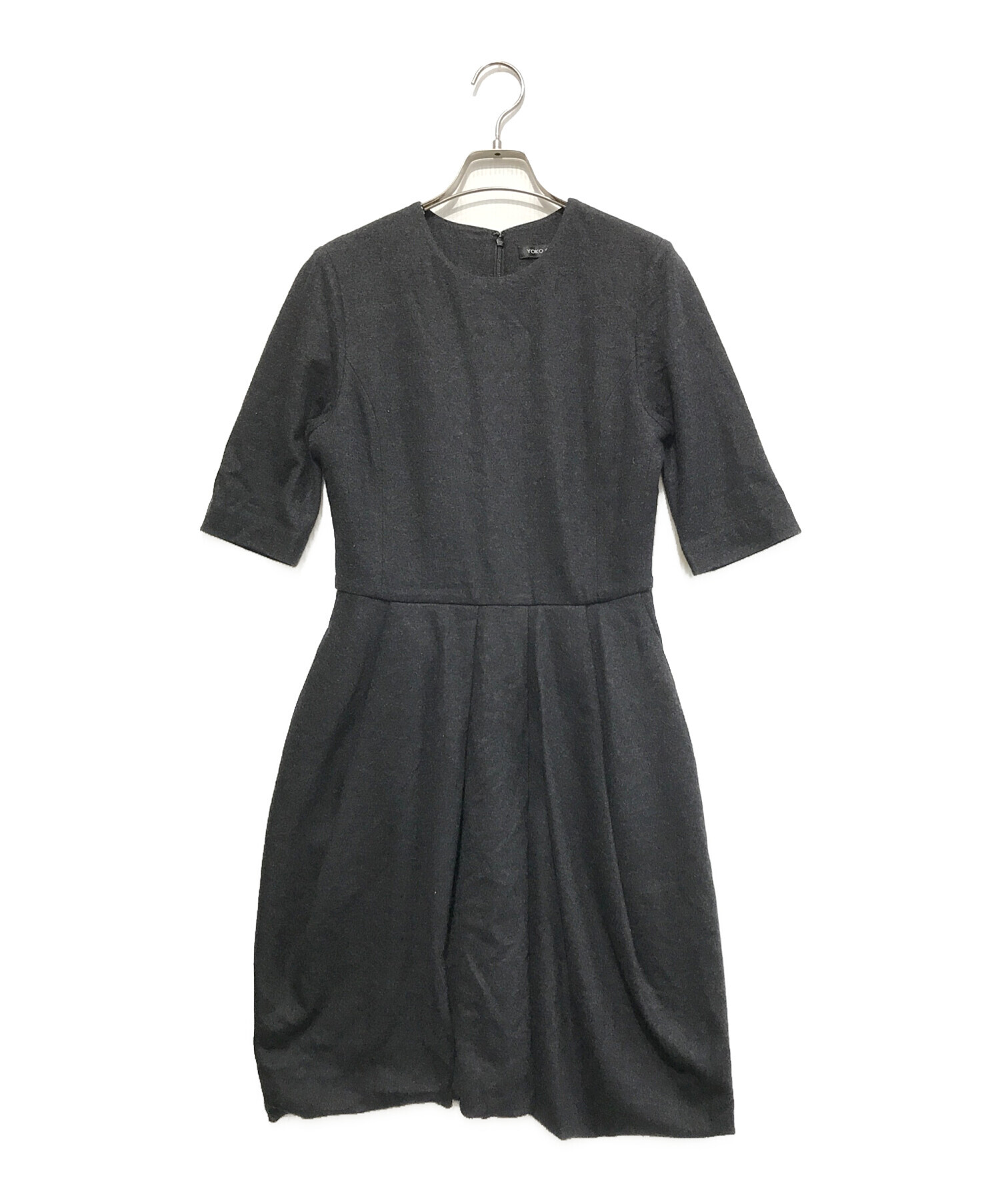YOKOCHAN ヨーコチャンワンピースブラック38 黒ウール