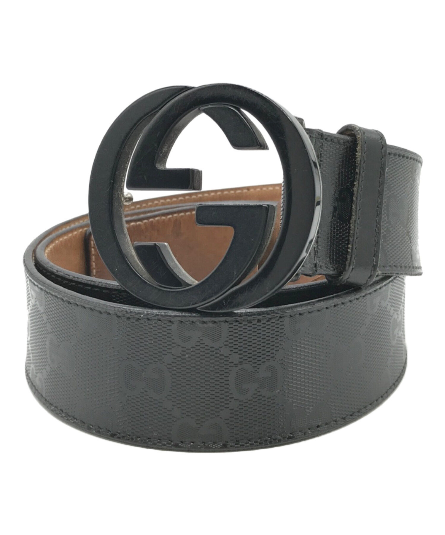 GUCCI グッチ ダブルGバックル ベルト 黒-エックス スピード ポータル 