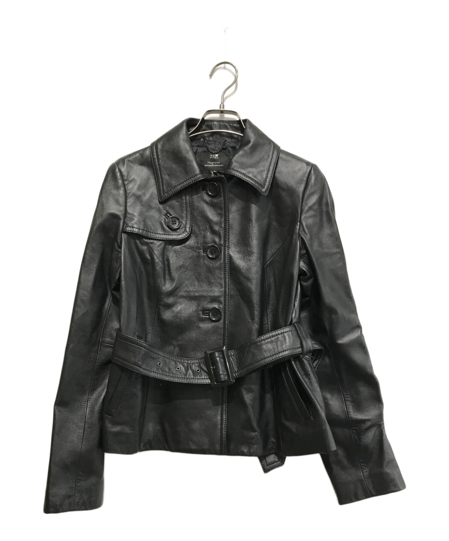 ※ラブです極美品　23区　シープレザーライダースジャケット 極美品23区シープレザーライダースジャケット | ヤマダウェブコム