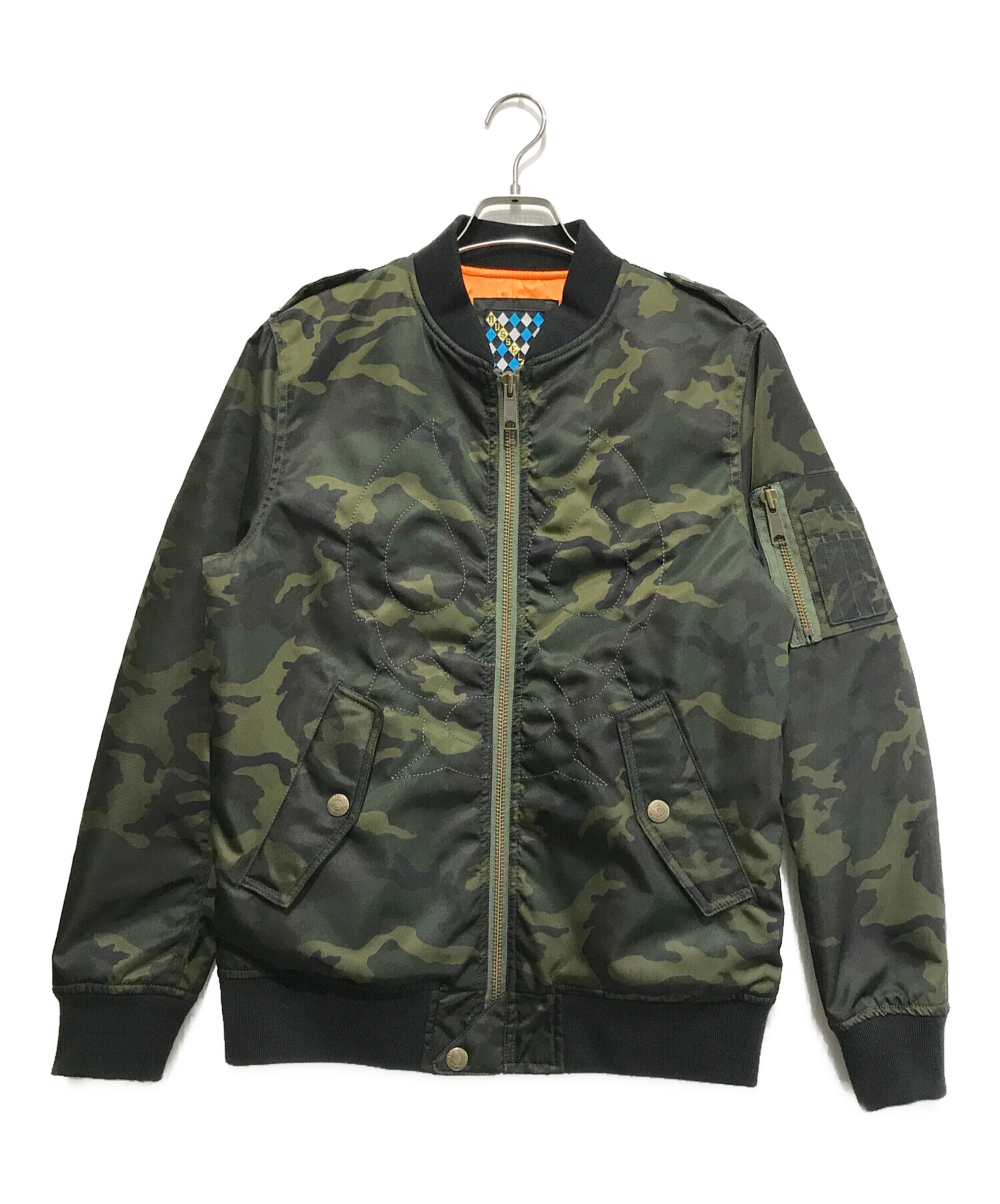 中古・古着通販】RUSSELUNO (ラッセルノ) MA-1ジャケット グリーン  