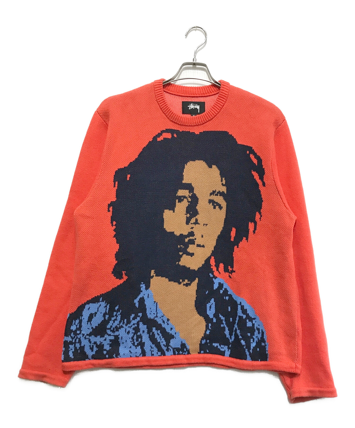 中古・古着通販】stussy (ステューシー) Bob marley sweater オレンジ 