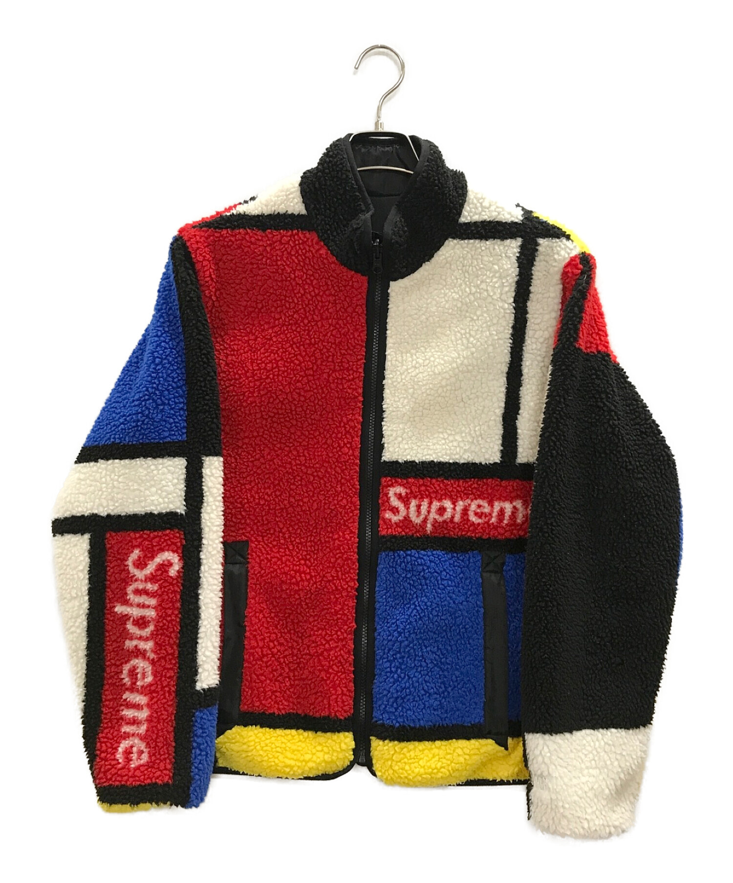 SUPREME (シュプリーム) Reversible Colorblocked Fleece Jacket マルチカラー サイズ:SIZE S