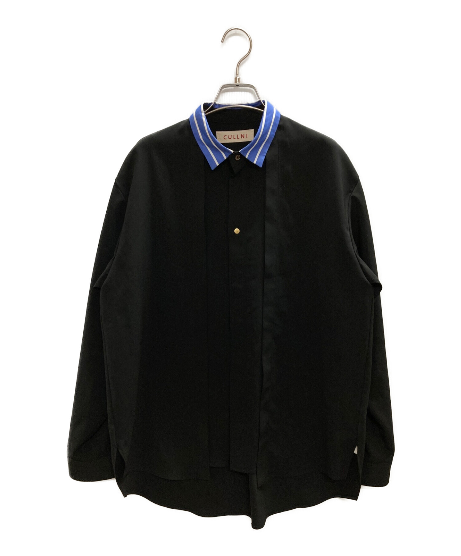 CULLNI (クルニ) クレリックシャツ ブラック サイズ:1