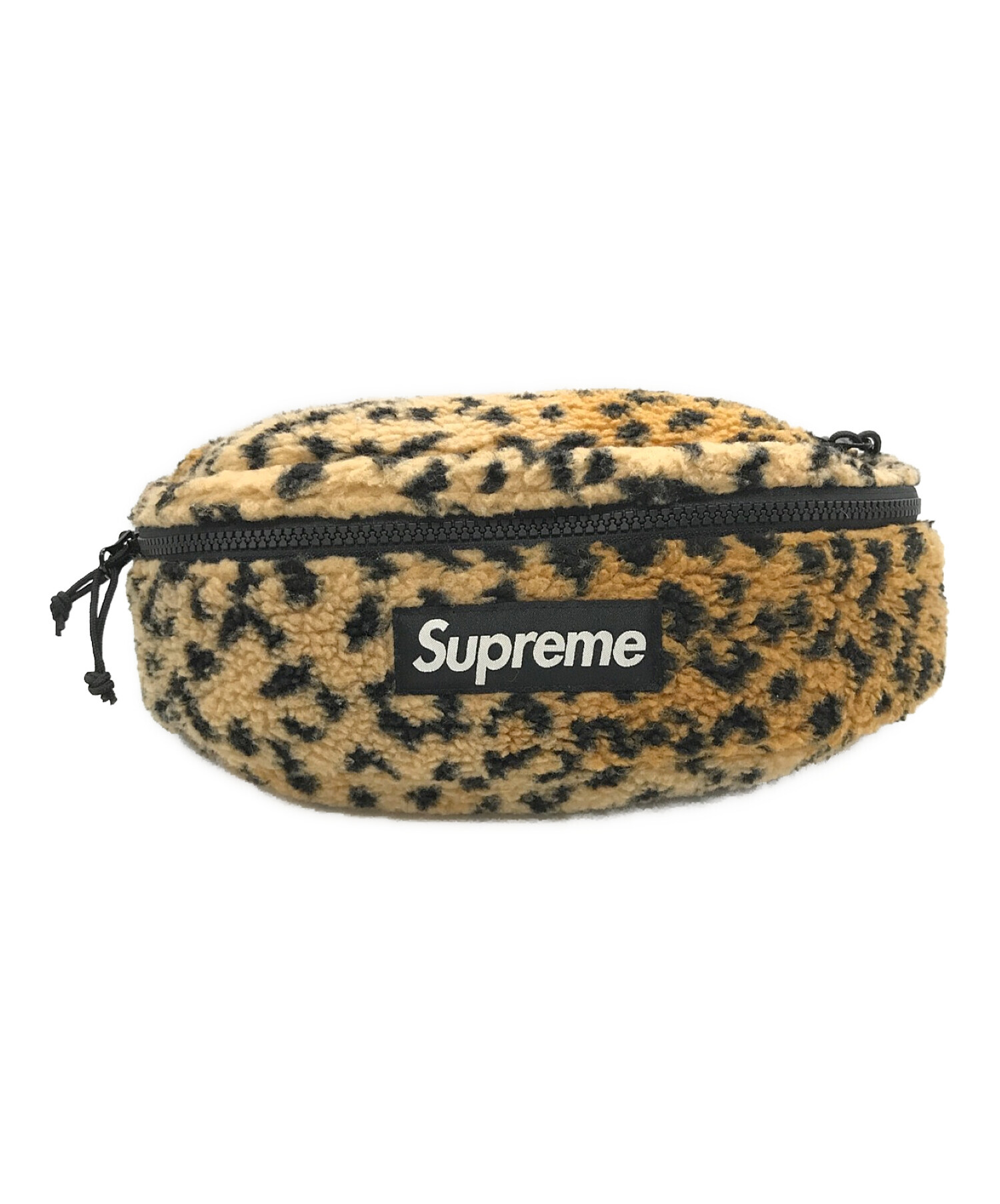 supreme Leopard Fleece Waist Bag