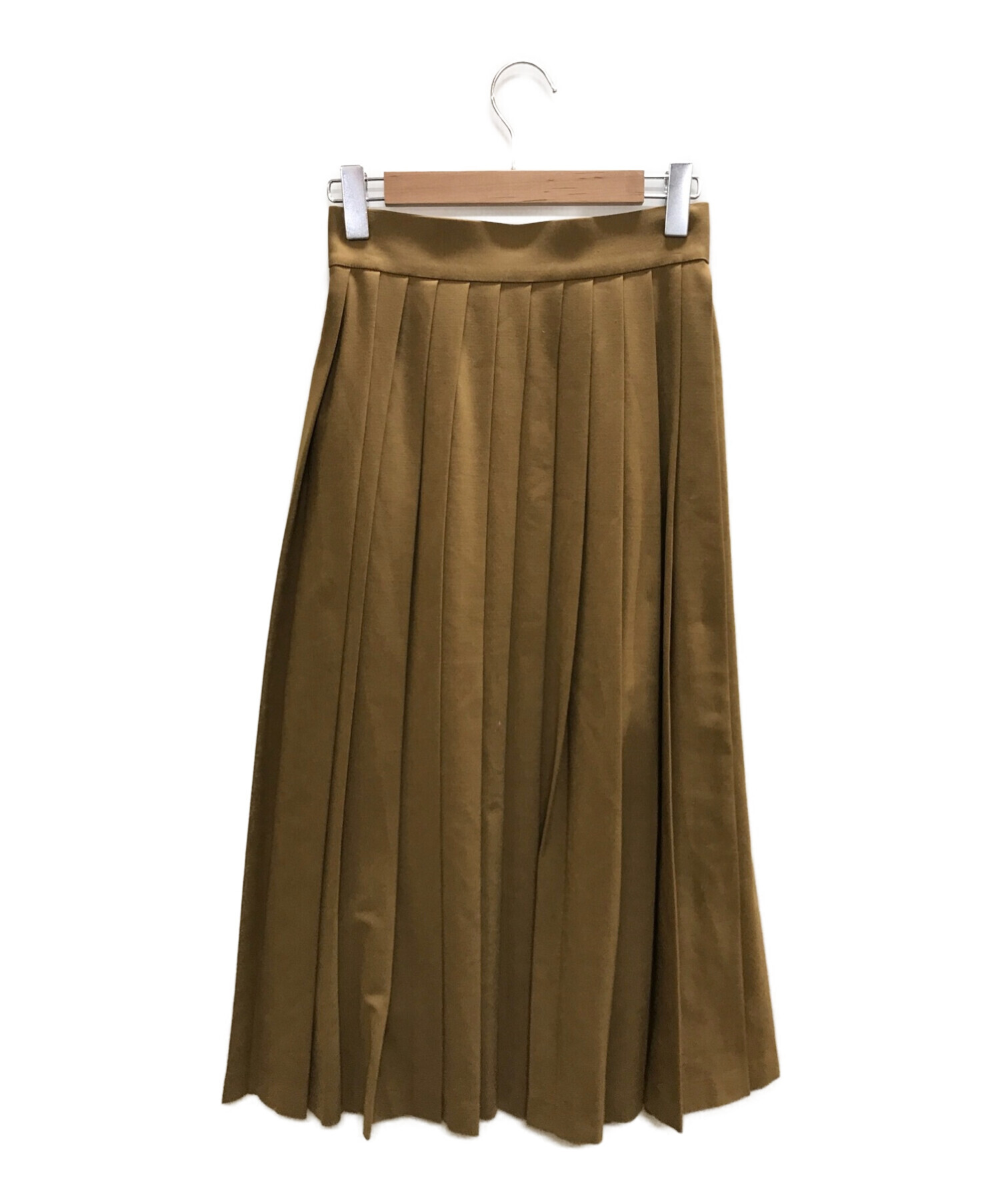 uncrave (アンクレイヴ) ウールプリーツ スカート キャメル サイズ:不明