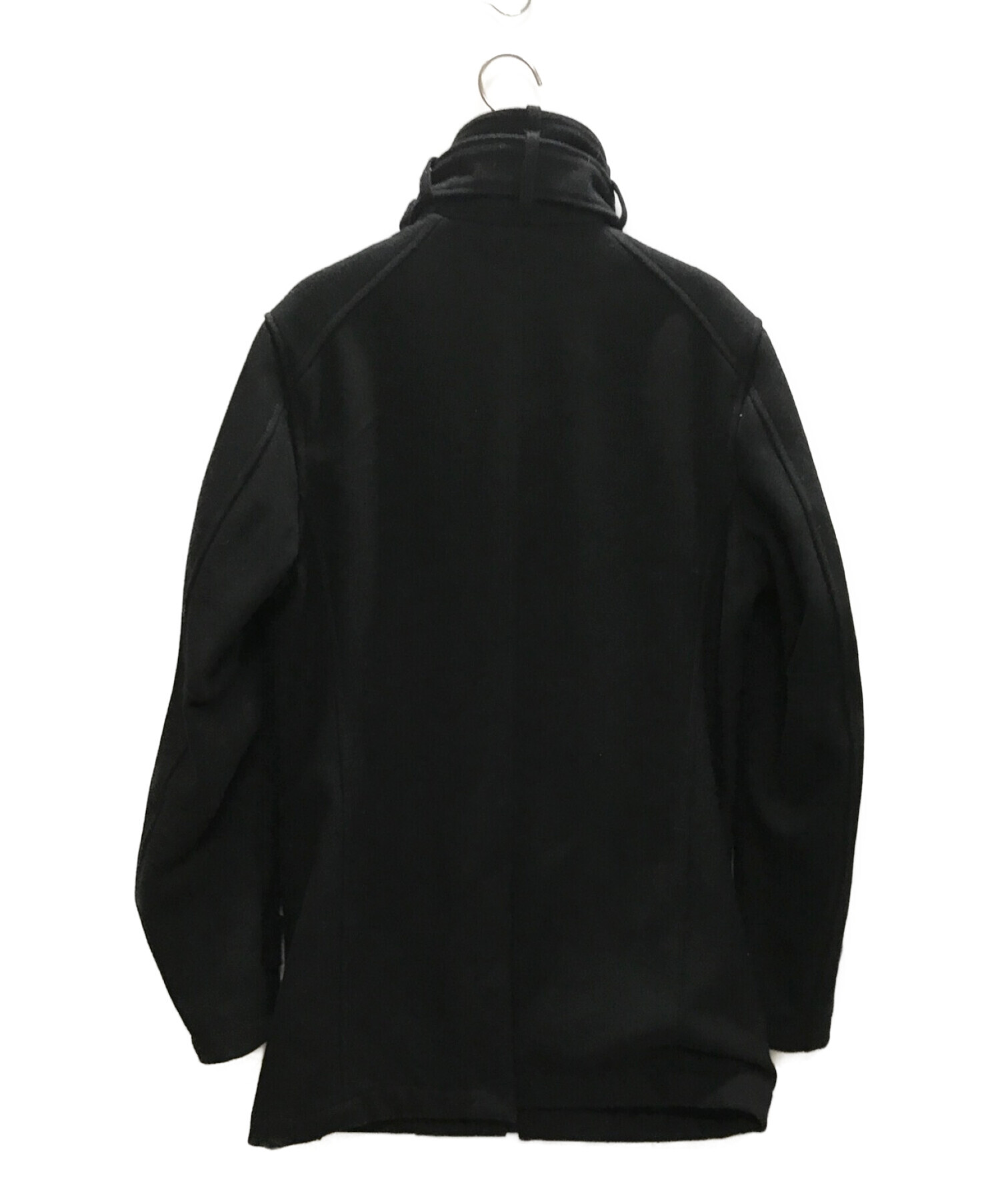 G-STAR RAW (ジースターロゥ) ベルト付き スタンドカラー ウールコート ブラック サイズ:Ｓ
