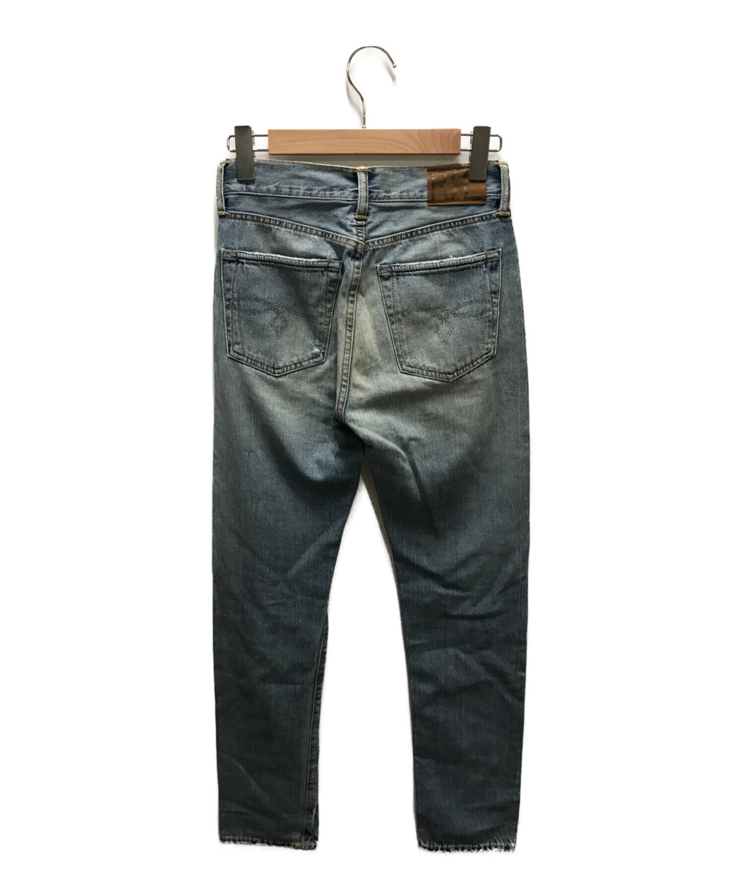 ダブルアールエル デニムパンツ ボタンフライ ダメージS（中古・古着 