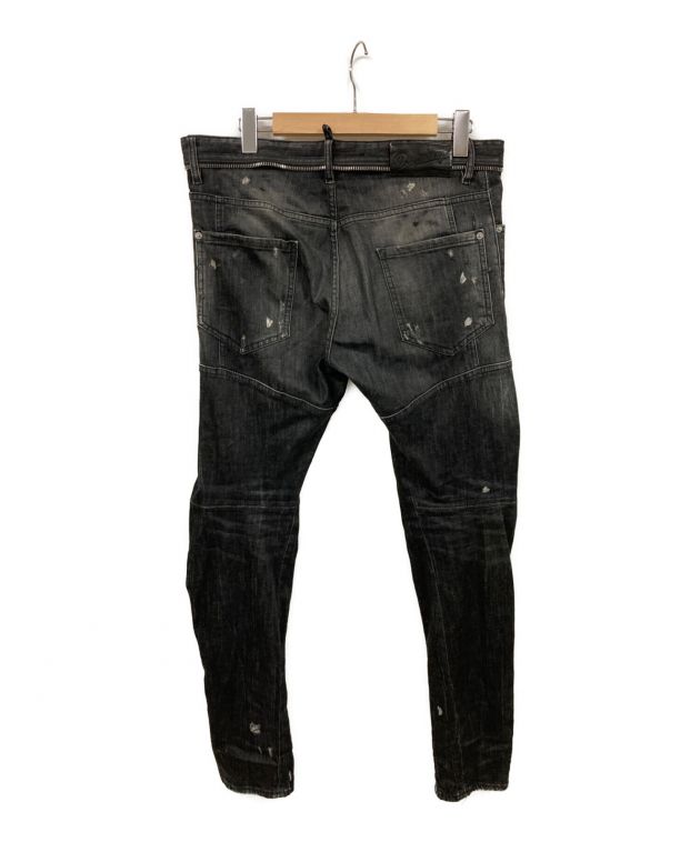 DSQUARED2 tidy biker Jean 50 ブラックデニム