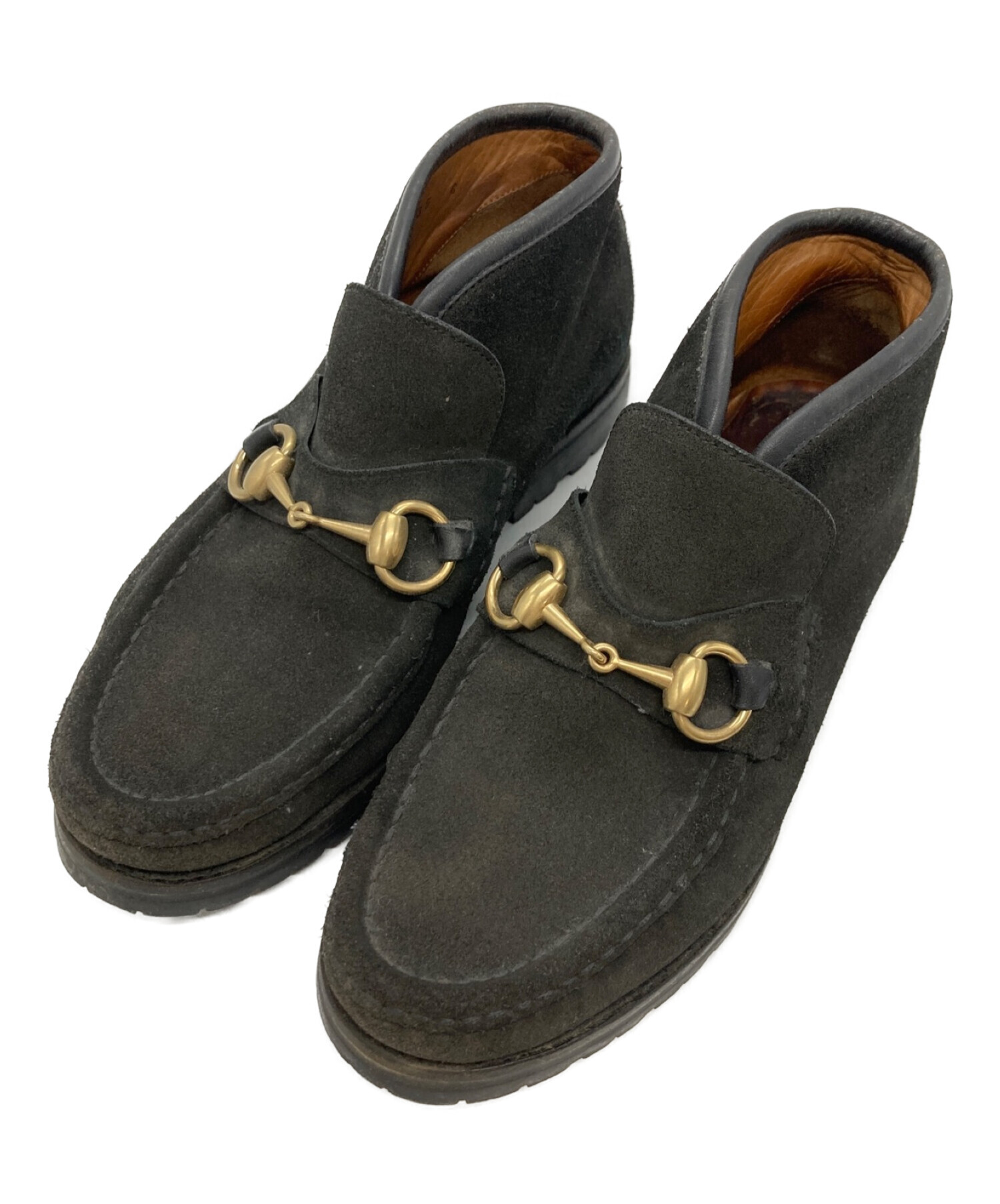 中古・古着通販】GUCCI (グッチ) ホースビット モカシンブーツ 