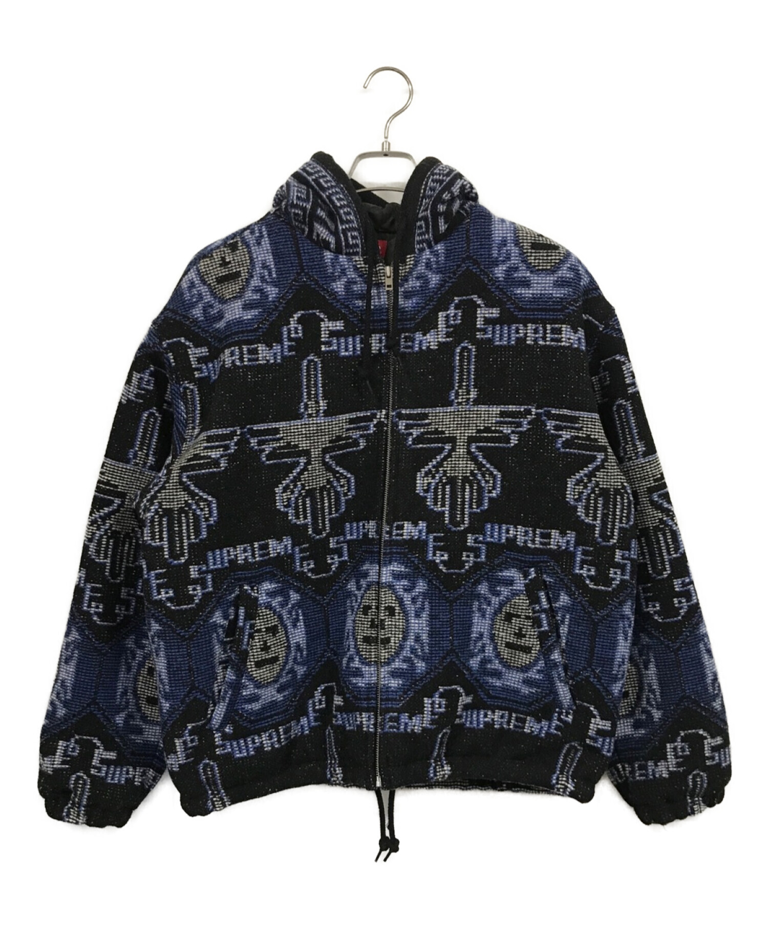 SUPREME (シュプリーム) Woven Hooded Jacket ブルー サイズ:Ｓ