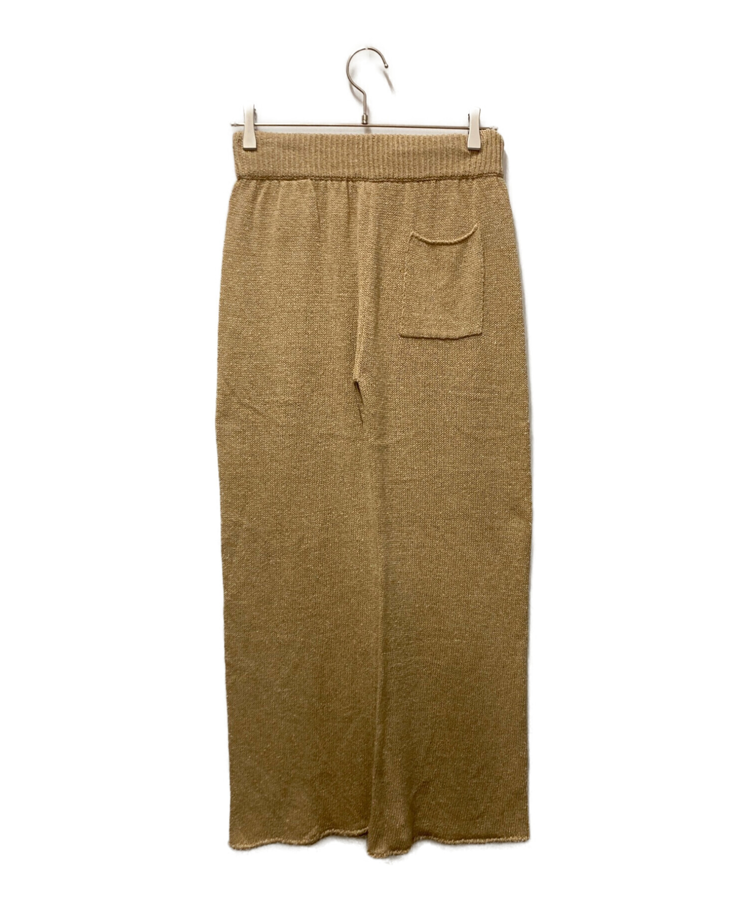 nowos ニットパンツキャメル新品未使用タグ付き 