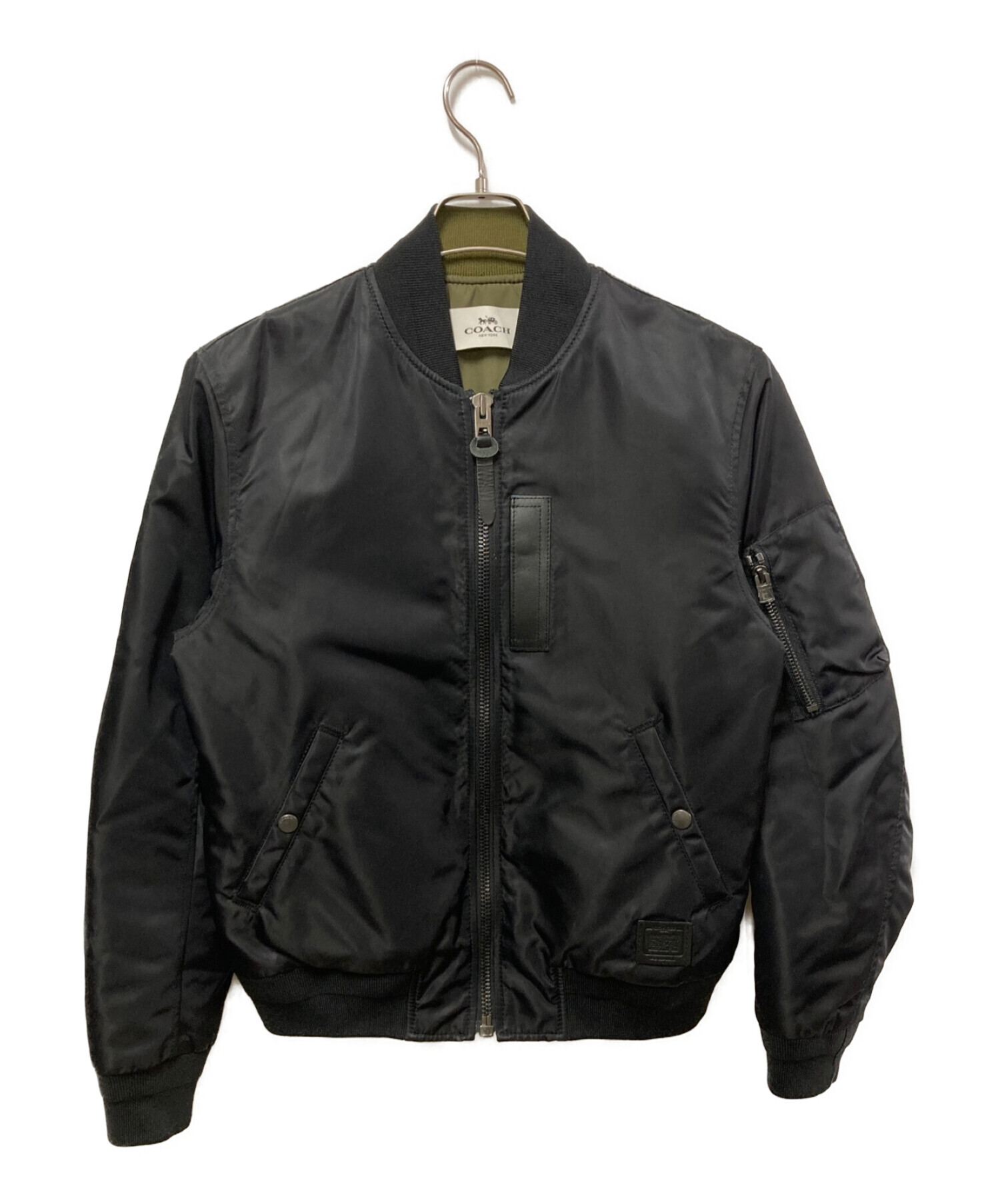 COACH (コーチ) MA-1ジャケット ブラック サイズ:Ｓ
