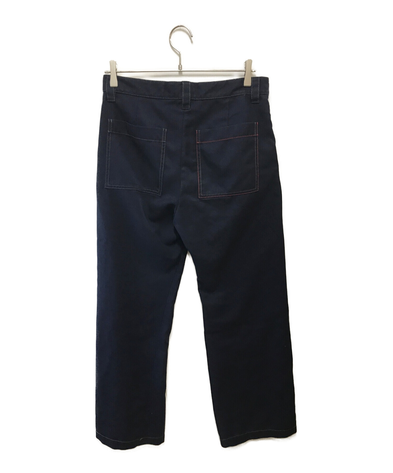 中古・古着通販】MARNI (マルニ) バイカラーステッチパンツ ネイビー 