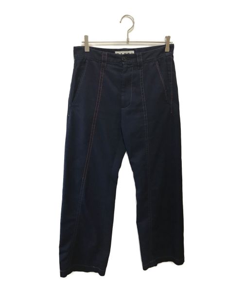 MARNIリボンテーパードパンツステッチ38 MARNIリボンテーパードパンツステッチ38