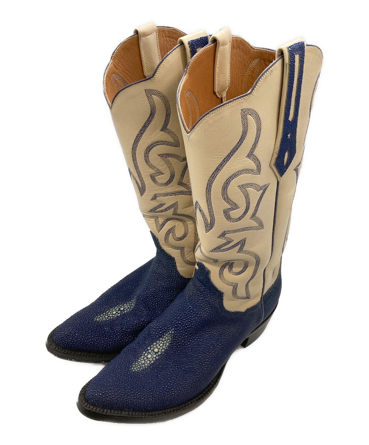 J.B.HILLジェイビーヒルオーストリッチウエスタンブーツUS7D