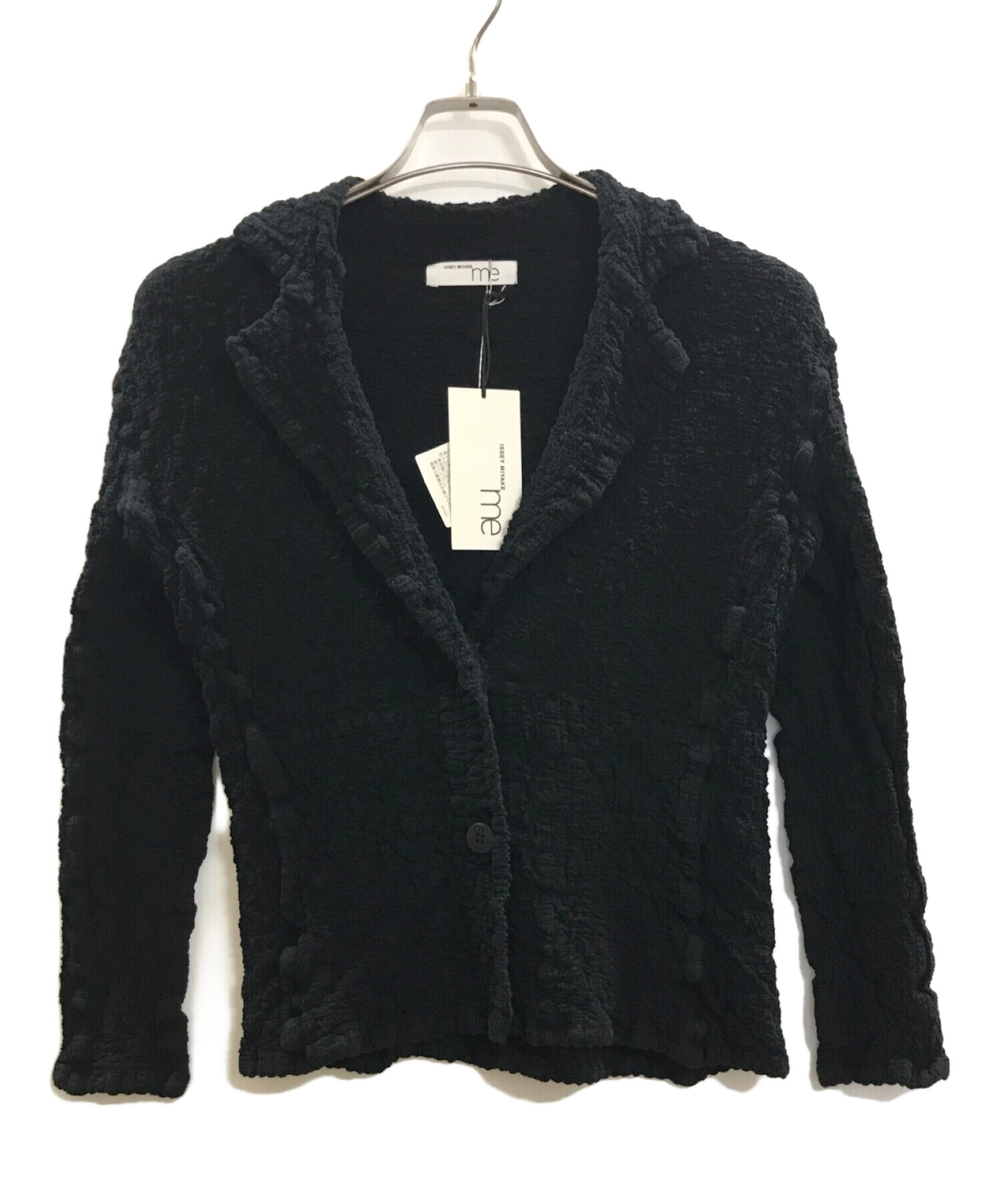 me ISSEY MIYAKE カリフラワー カーディガン ジャケット ブラック
