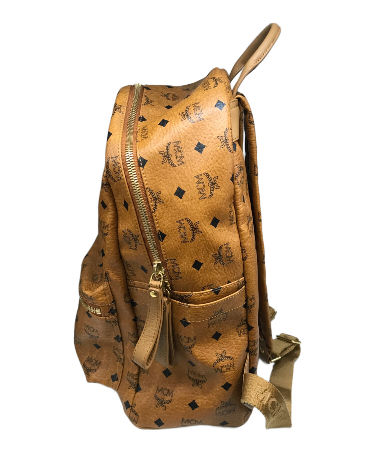 中古・古着通販】MCM (エムシーエム) スタッズリュック/MCM ベージュ 