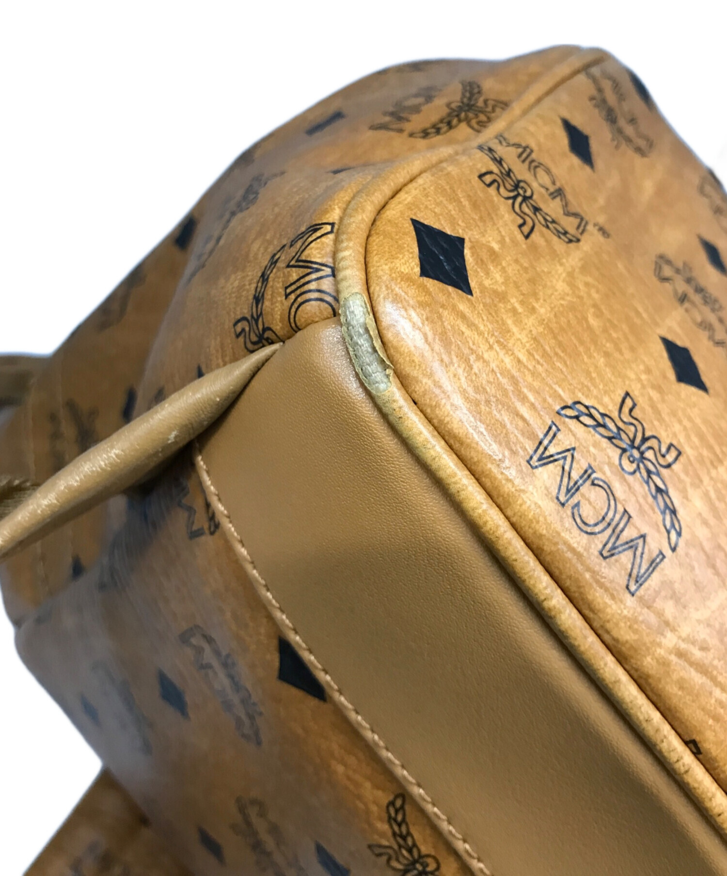 中古・古着通販】MCM (エムシーエム) スタッズリュック/MCM ベージュ 