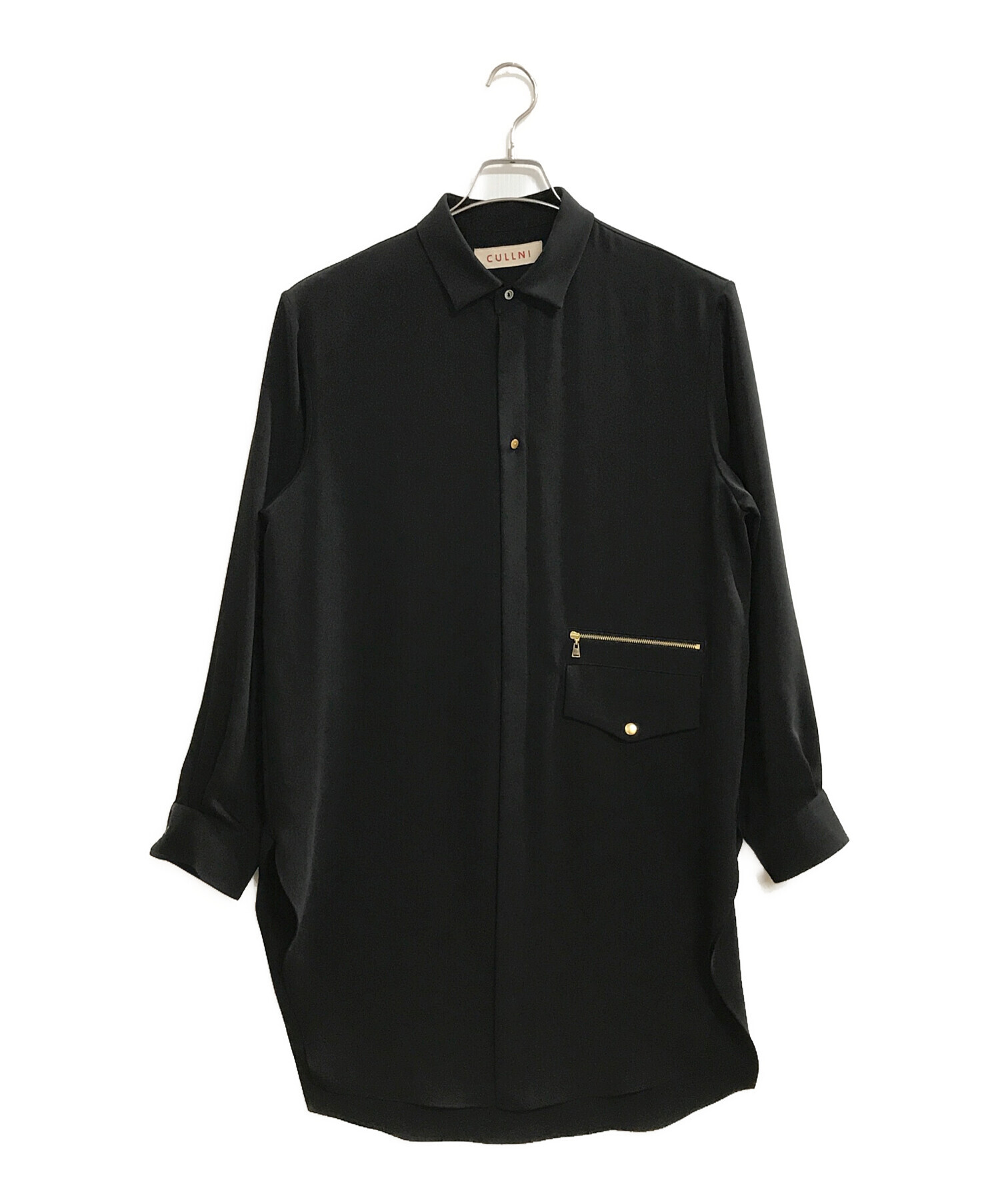 中古・古着通販】CULLNI (クルニ) 19AW ダブルクロスロングシャツ 