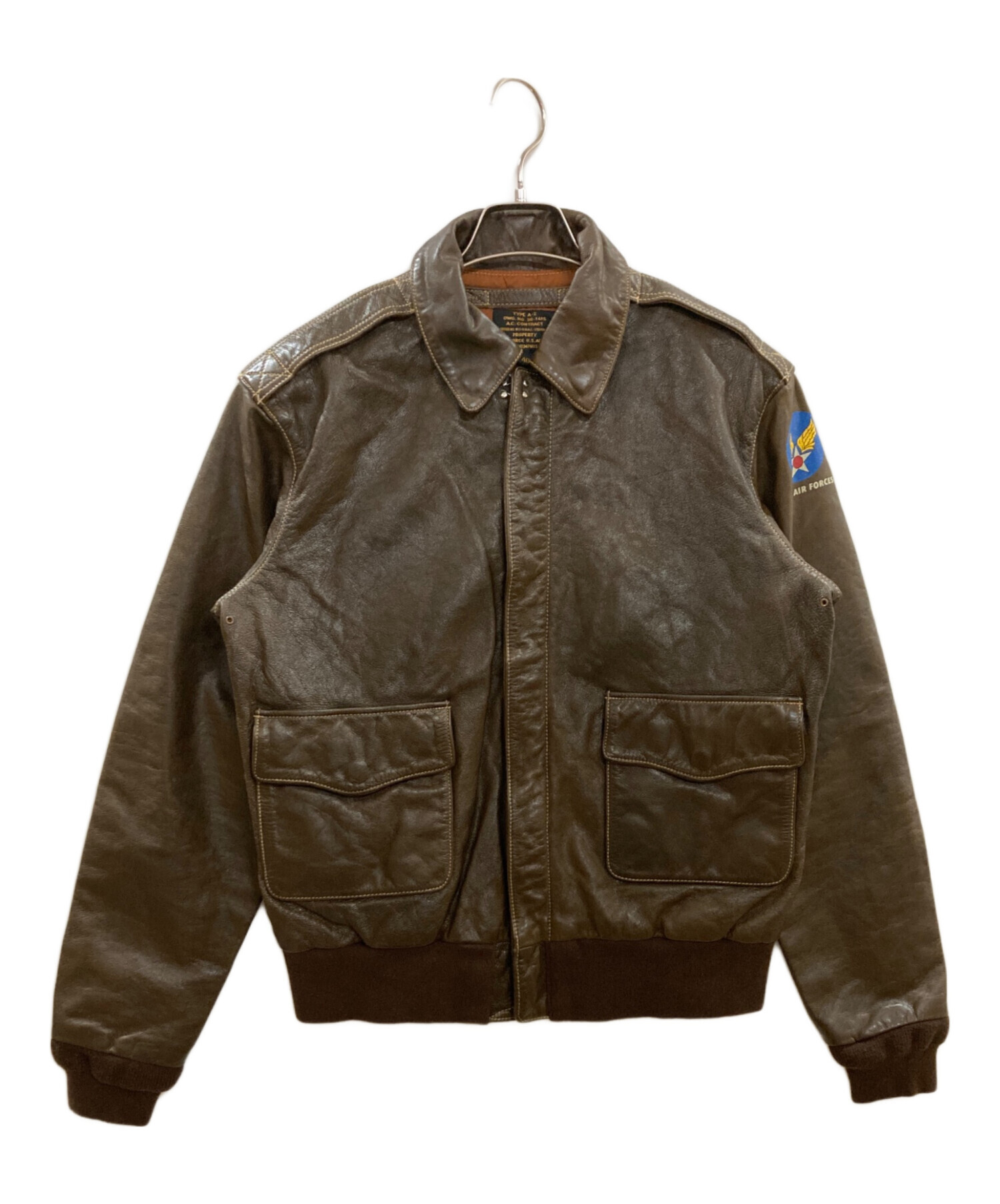 690/ 復刻20's Mendozaタイプ フライトジャケット牛革