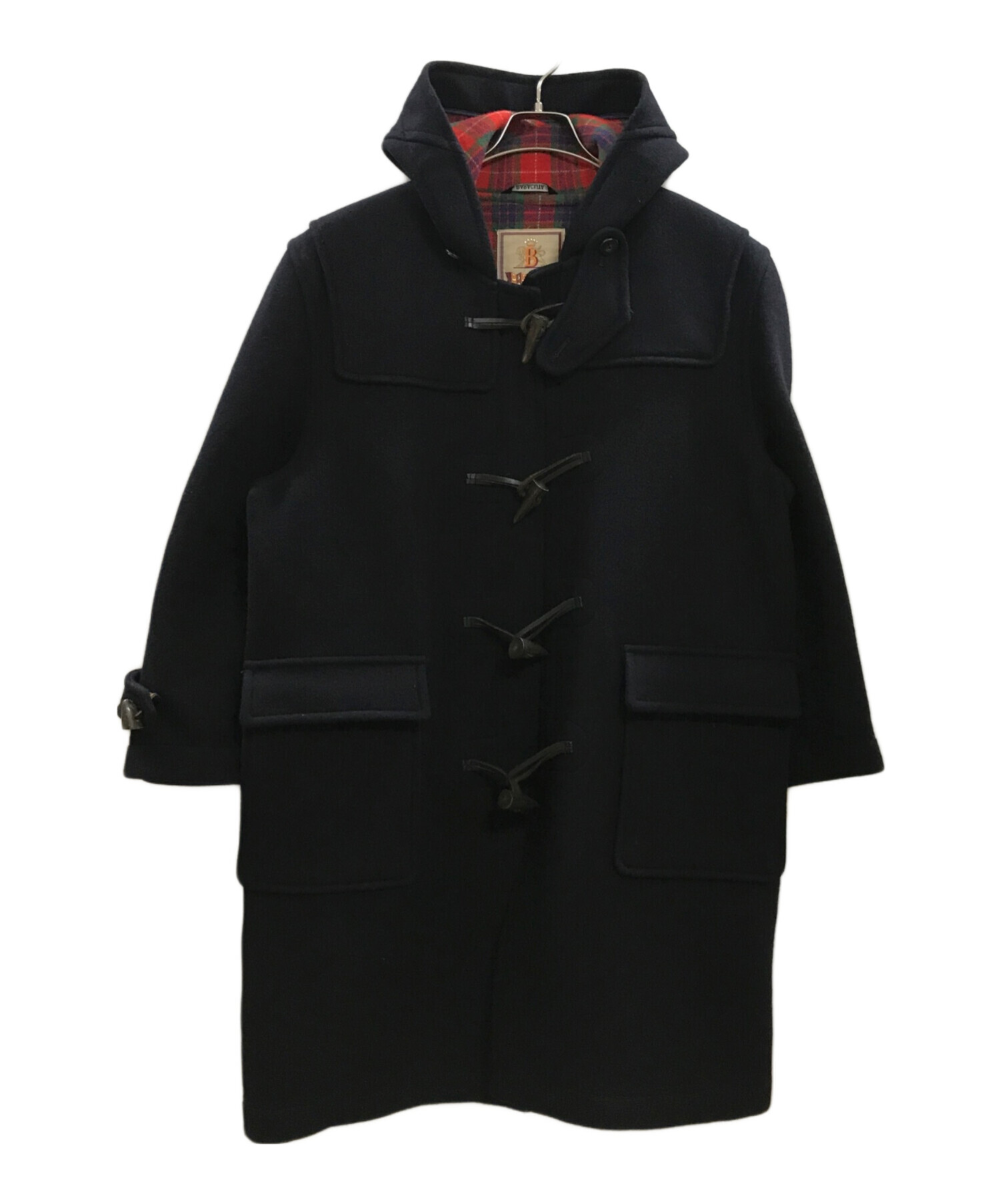 BARACUTA バラクータ重厚メルトンダッフルコートグリーン美品