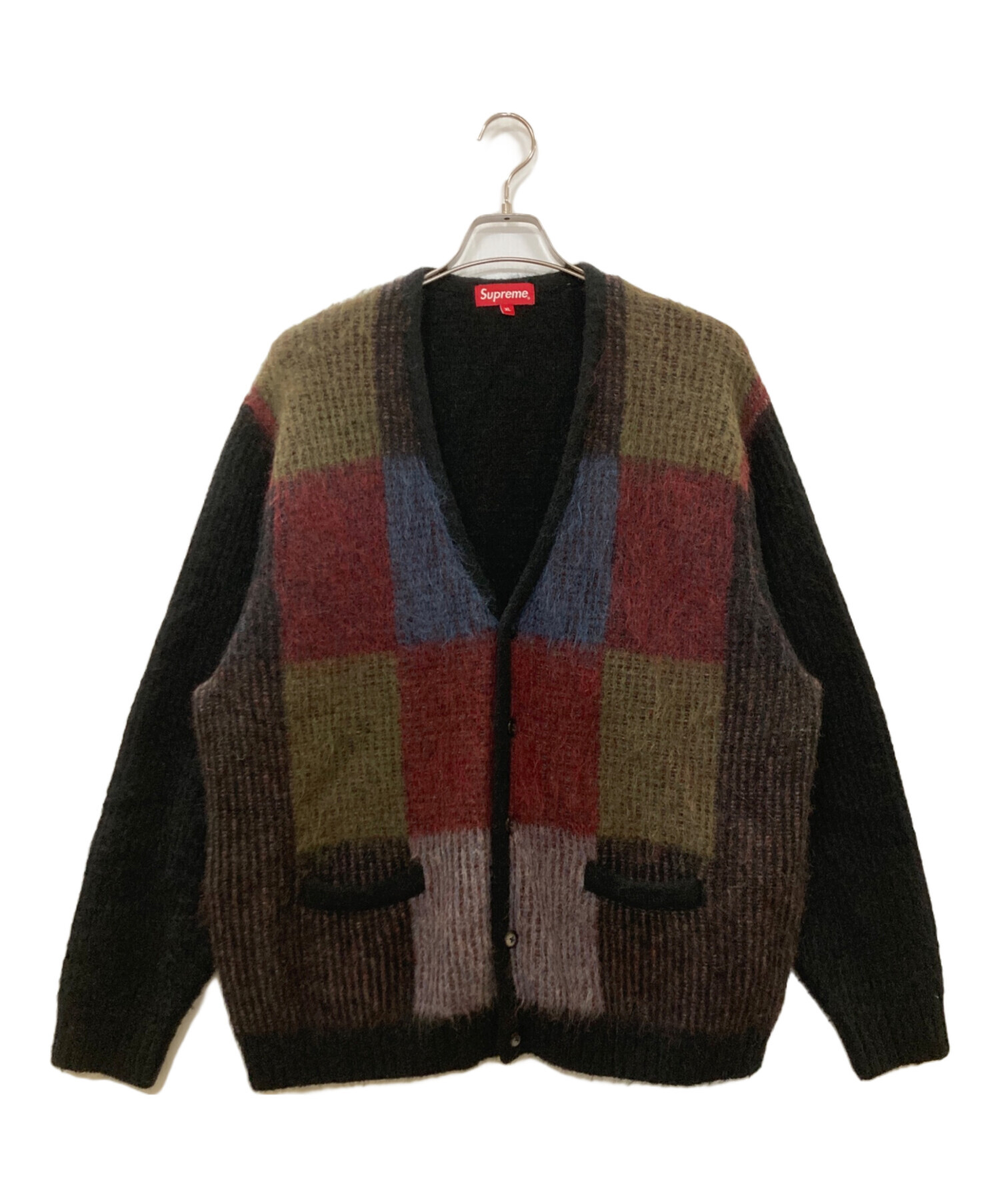 supreme 申し込も Brushed Grid Cardigan 