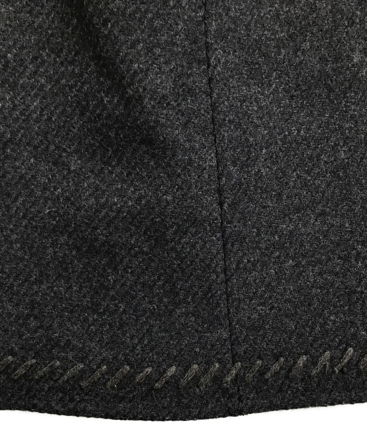 中古・古着通販】PRADA (プラダ) ウールスカート ブラック サイズ:40
