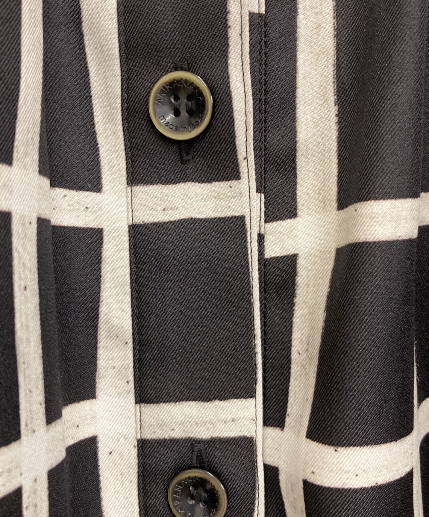 AKIRA NAKA (アキラナカ) ベルテッドスカート ブラック×グレー サイズ:2