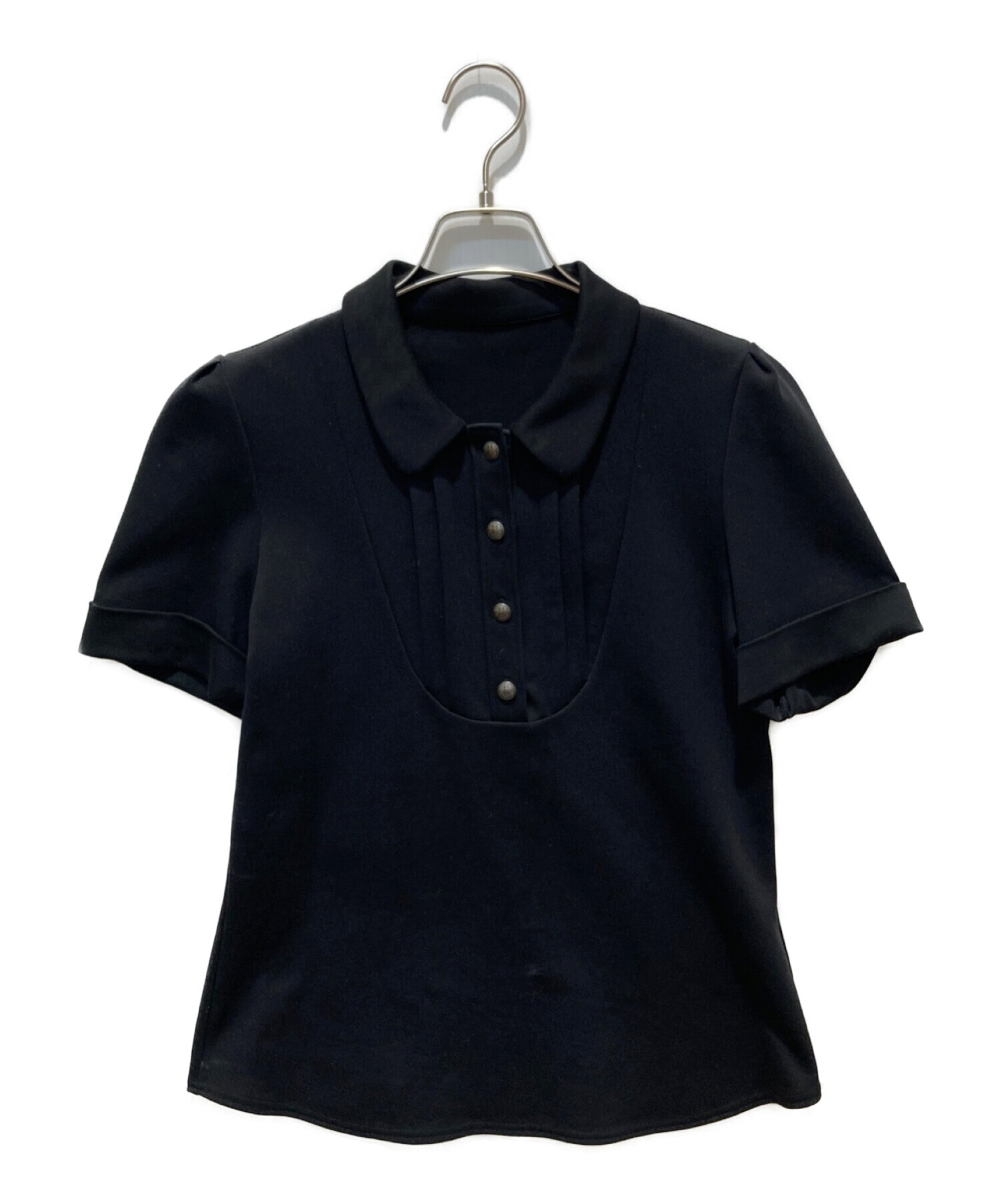 FOXEY NEWYORK (フォクシーニューヨーク) ポロシャツ ブラック サイズ:SIZE40