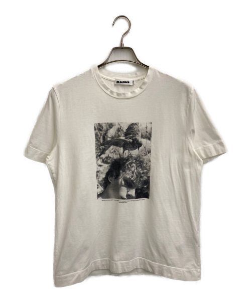 【新品】JIL SANDER 手書きフラワー Tシャツ Lサイズ