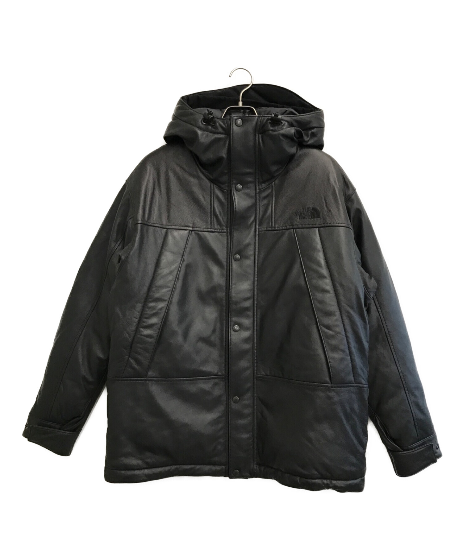 THE NORTHFACE PURPLELABEL (ザ・ノースフェイス パープルレーベル) Mountain Down Leather Jacket  ブラック サイズ:L 未使用品