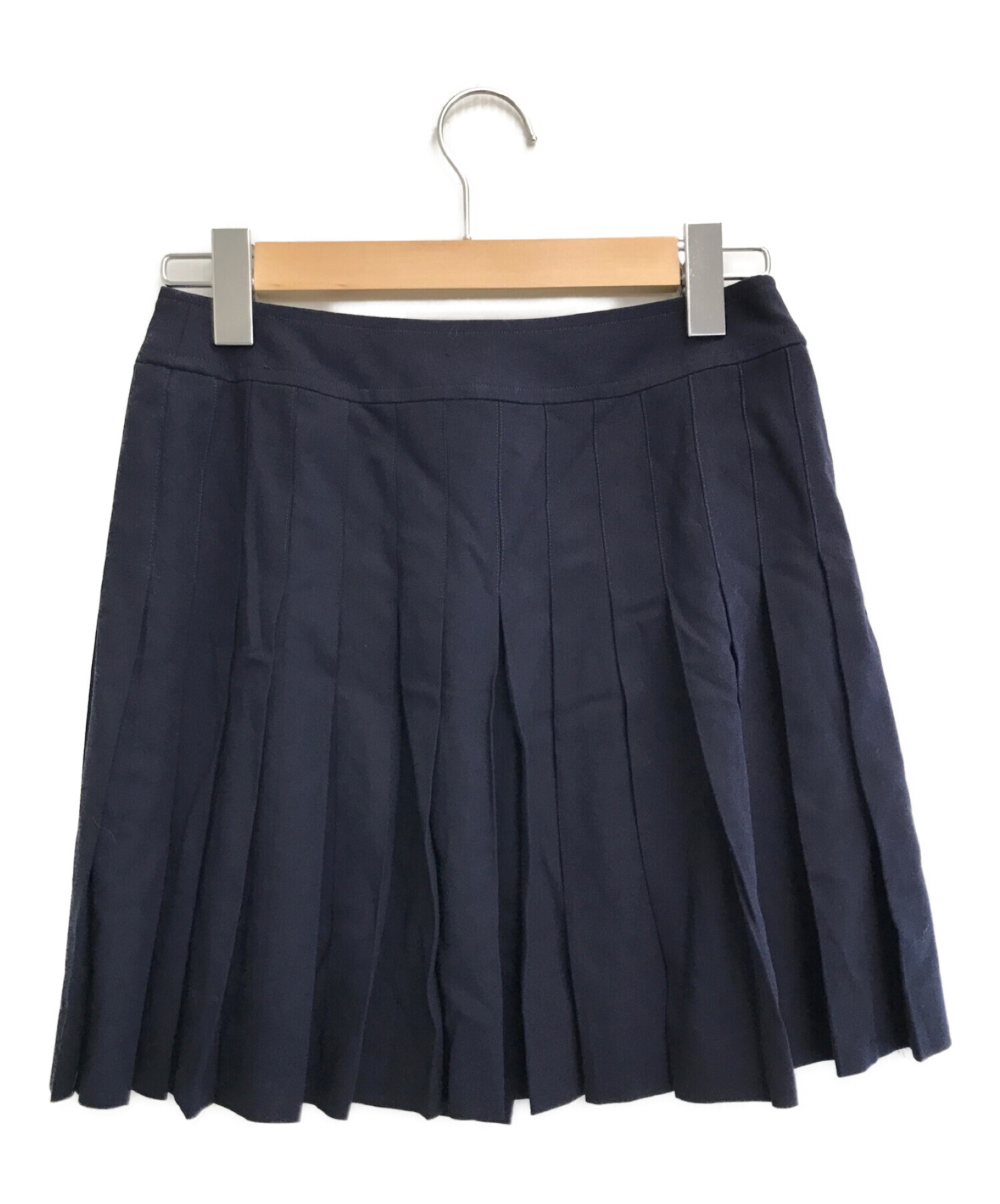CHANEL (シャネル) ココマークボタンスカート ネイビー サイズ:38