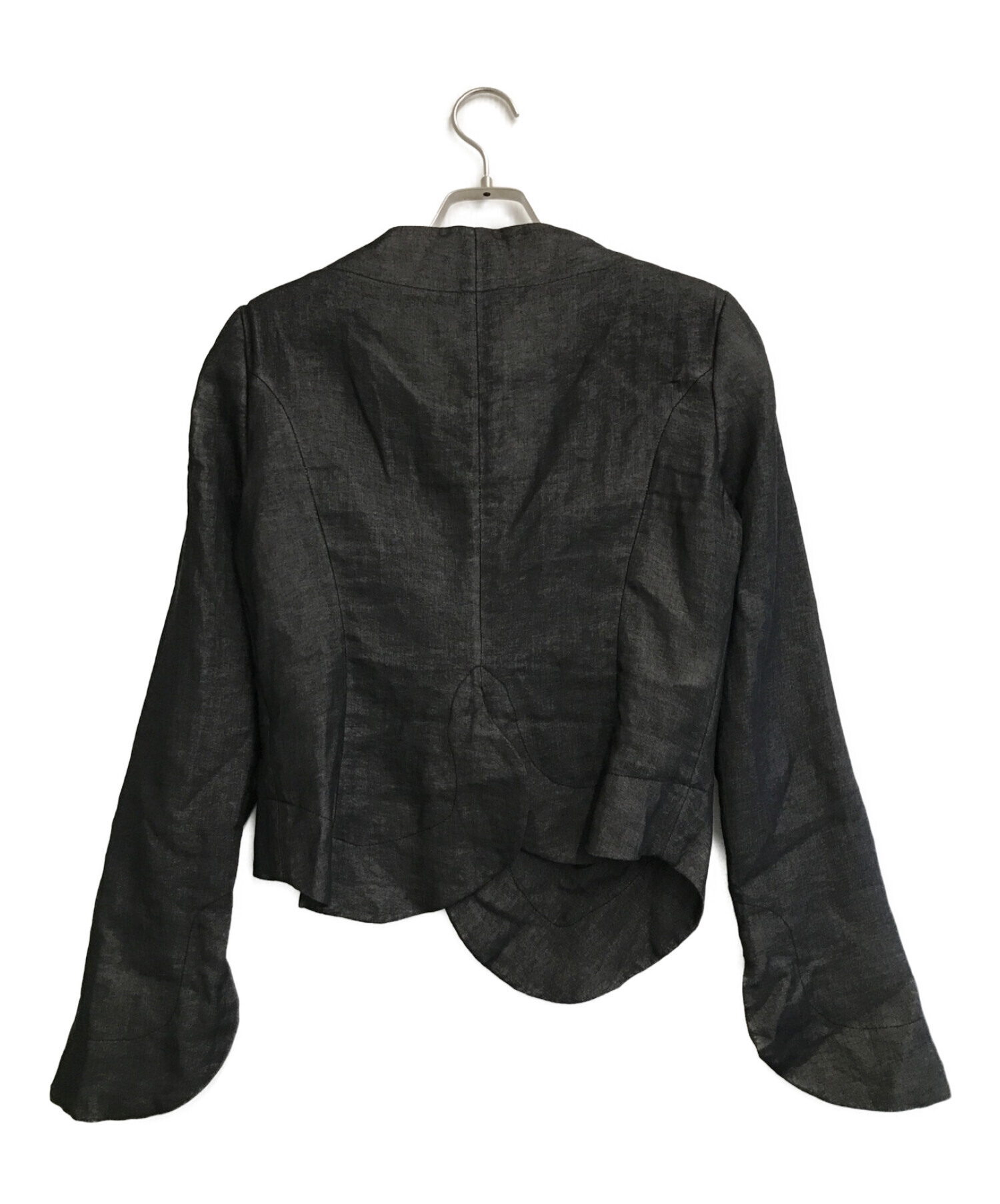 Vivienne Westwood ANGLOMANIA (ヴィヴィアンウエストウッド アングロマニア) リネン混ジャケット ブラック サイズ:42