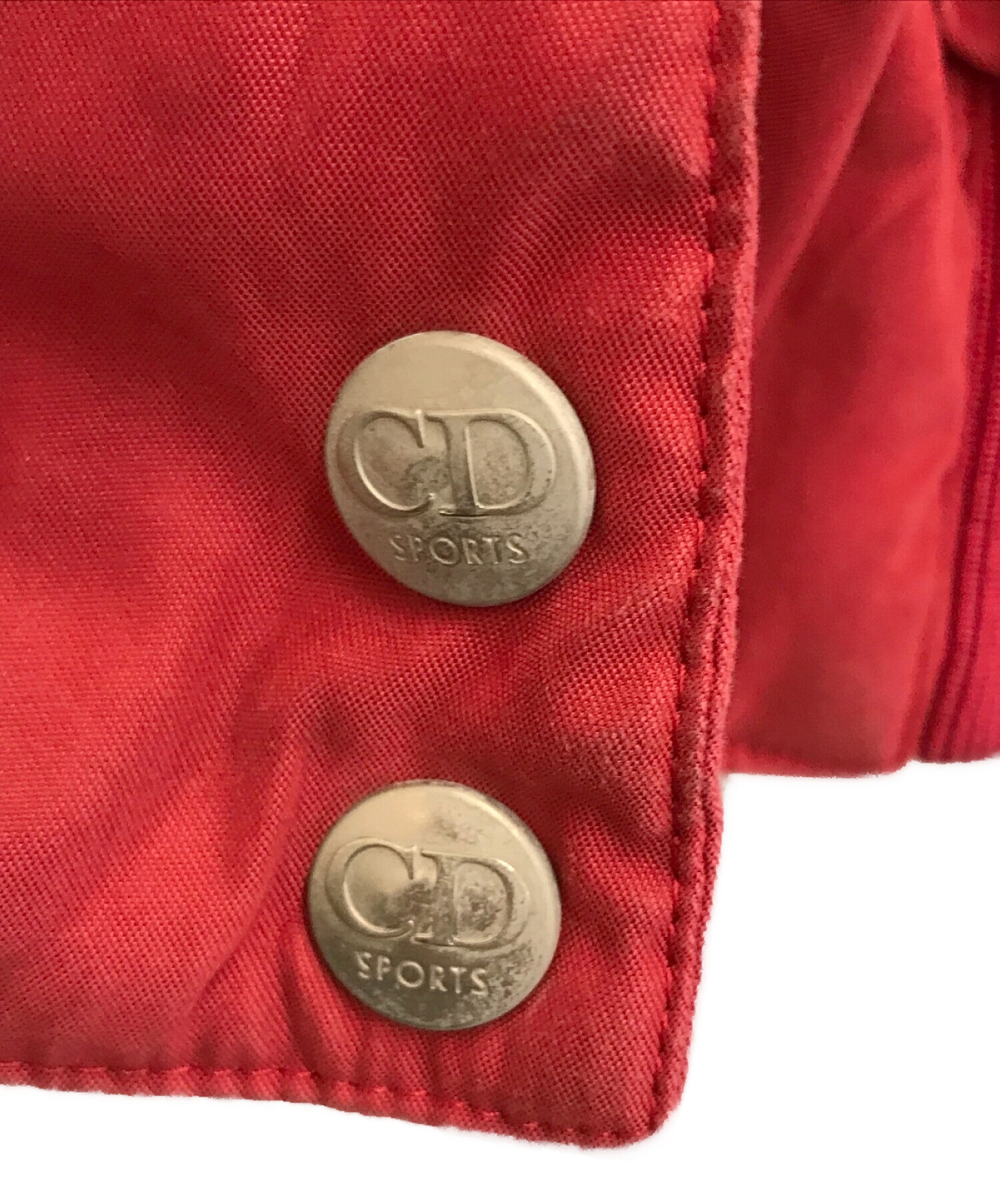 希少　Dior　ジップ中綿ブルゾン　スポーツ　CD刺繍　ロゴボタン　ハイネック
