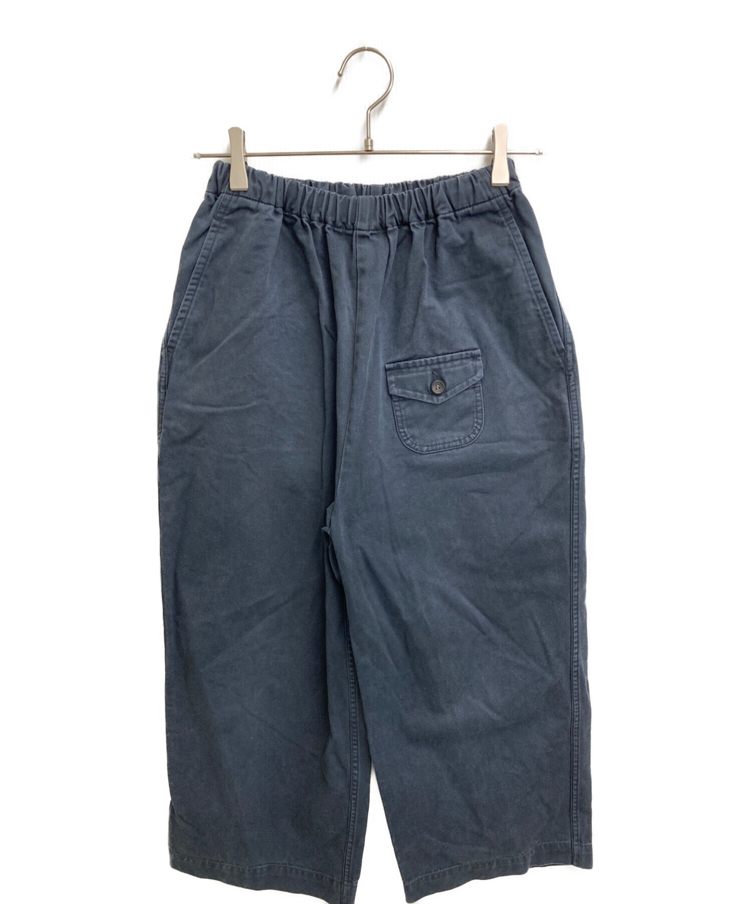 中古・古着通販】ゴーシュ (ゴーシュ) カツラギワイドパンツ ネイビー  