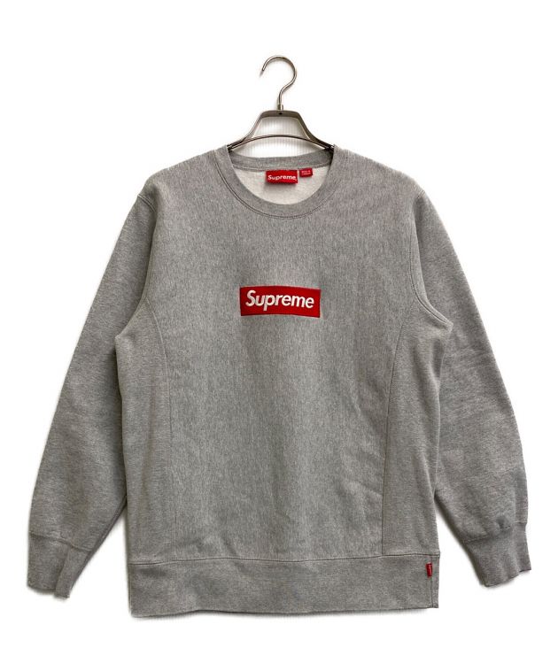中古・古着通販】SUPREME (シュプリーム) Box Logo Crewneck グレー 