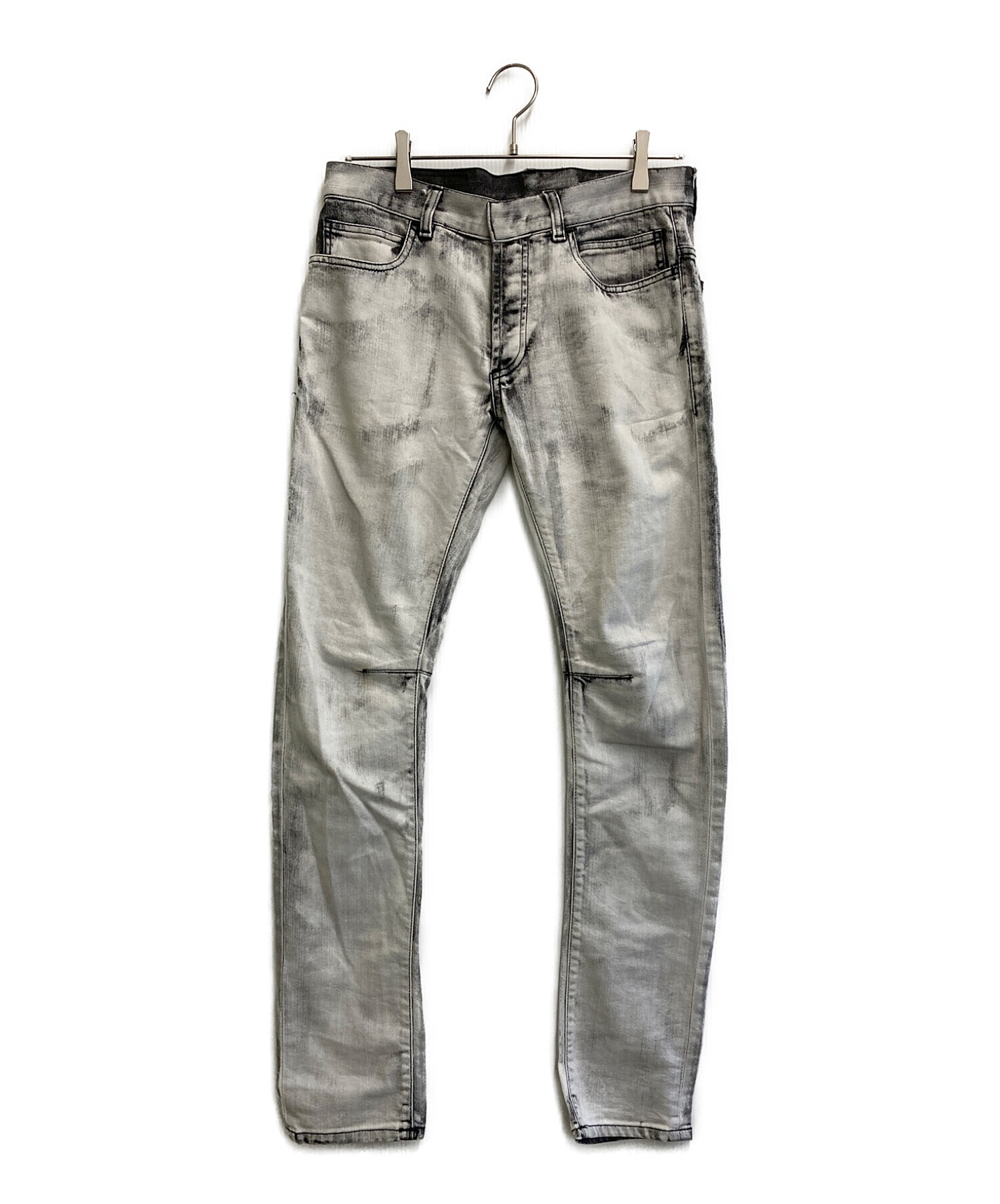 中古・古着通販】BALMAIN (バルマン) ブリーチ加工5ポケットスキニー  